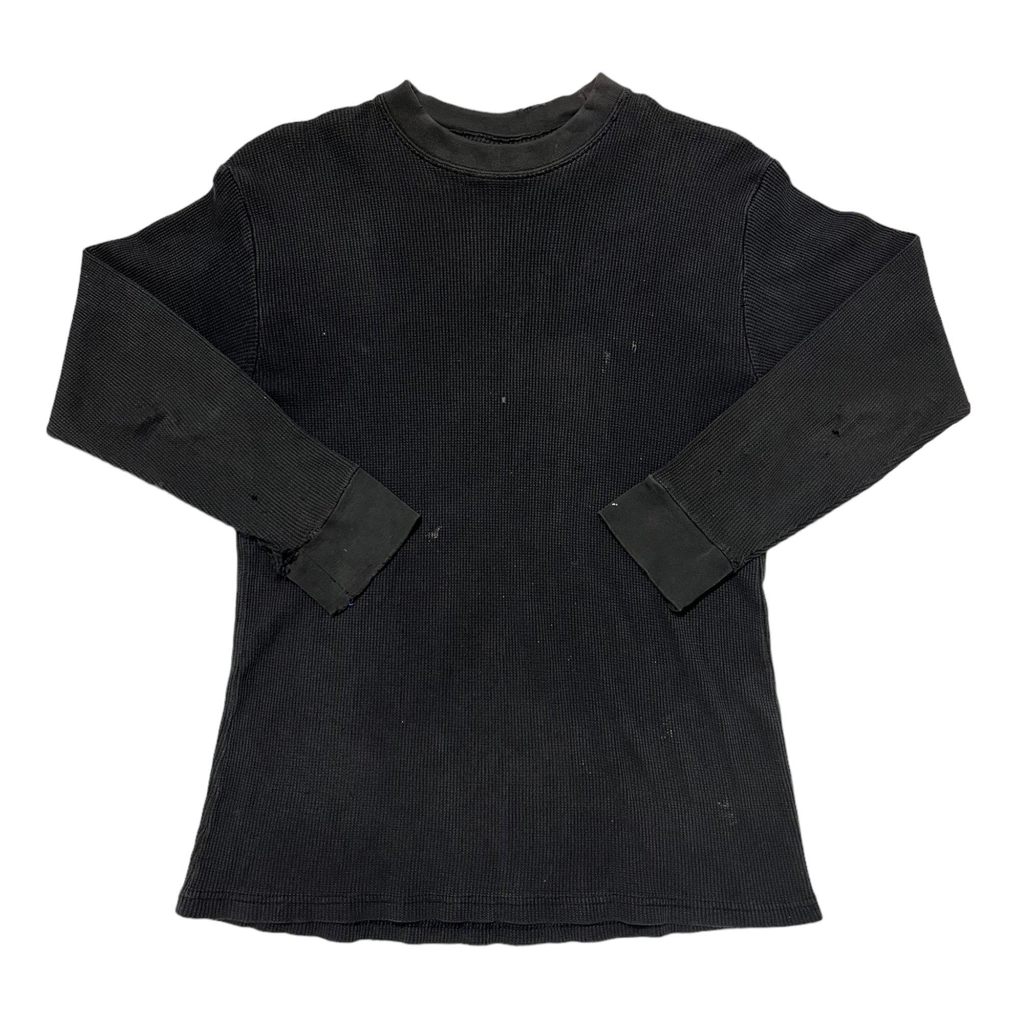 1990s Distressed & Repaired ‘Made in USA’ Thermal - Faded Black - M