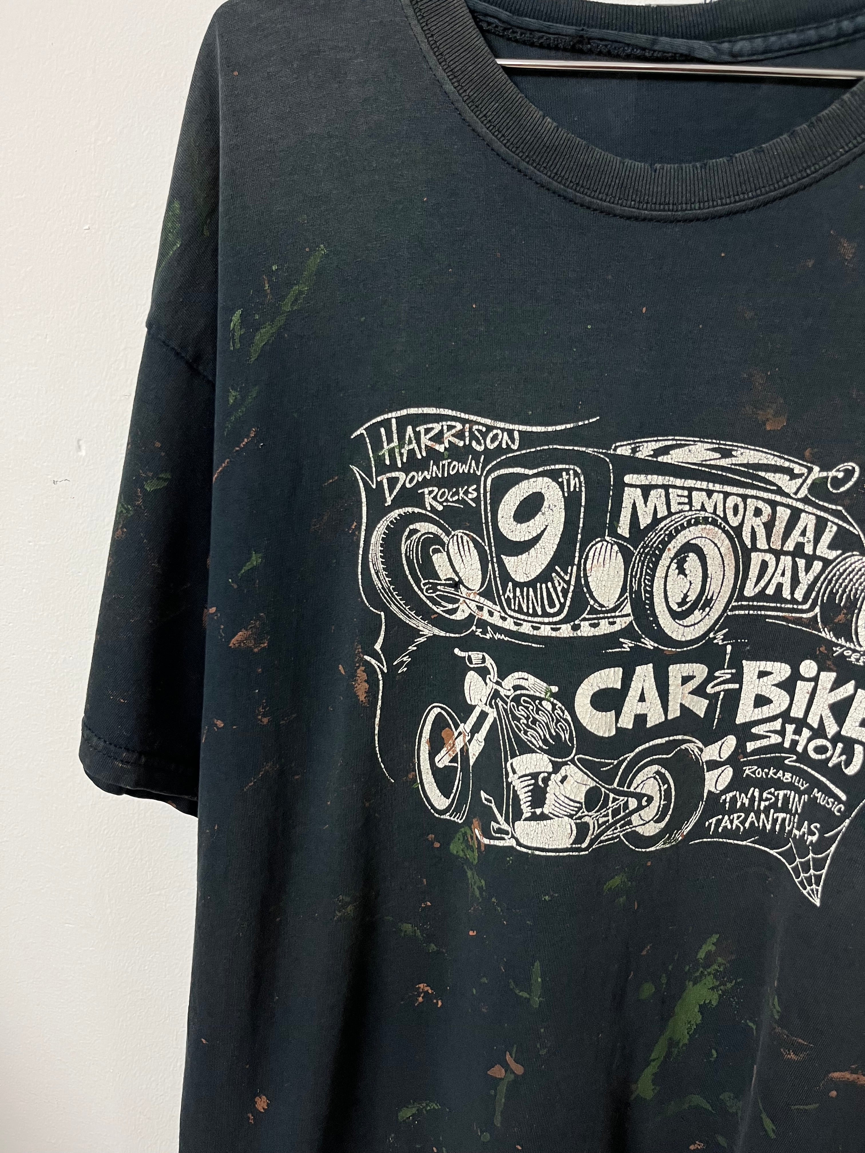 08 Distressed Painter 'Car & Bike Show' T-Shirt - Faded