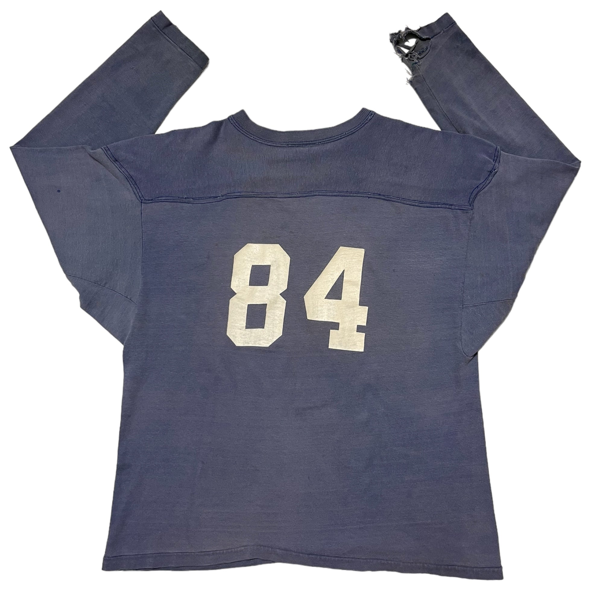 1960s Mighty Mites Distressed Football Jersey - Faded Cornflower Blue - XS/S