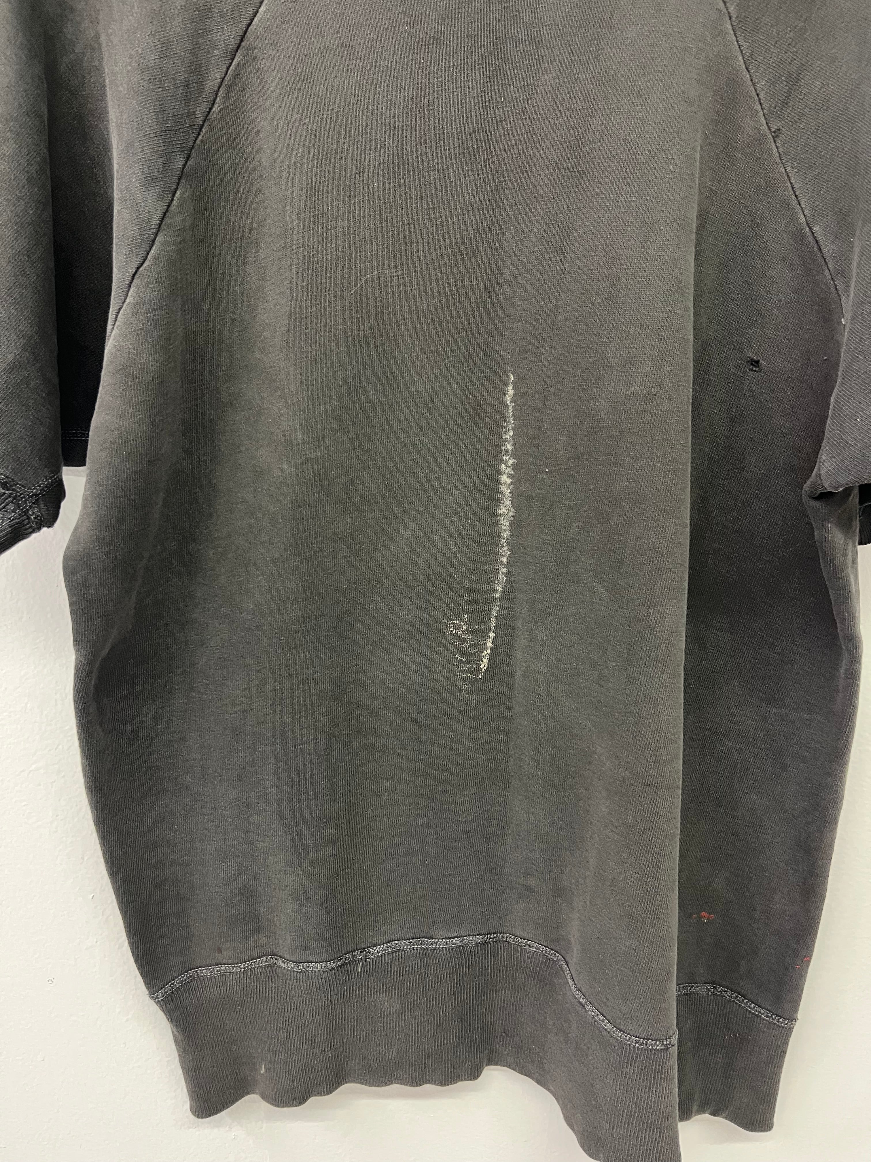 ‘60s Hanes ‘Breeze Shield’ Distressed Crewneck Sweatshirt - Faded Black - M