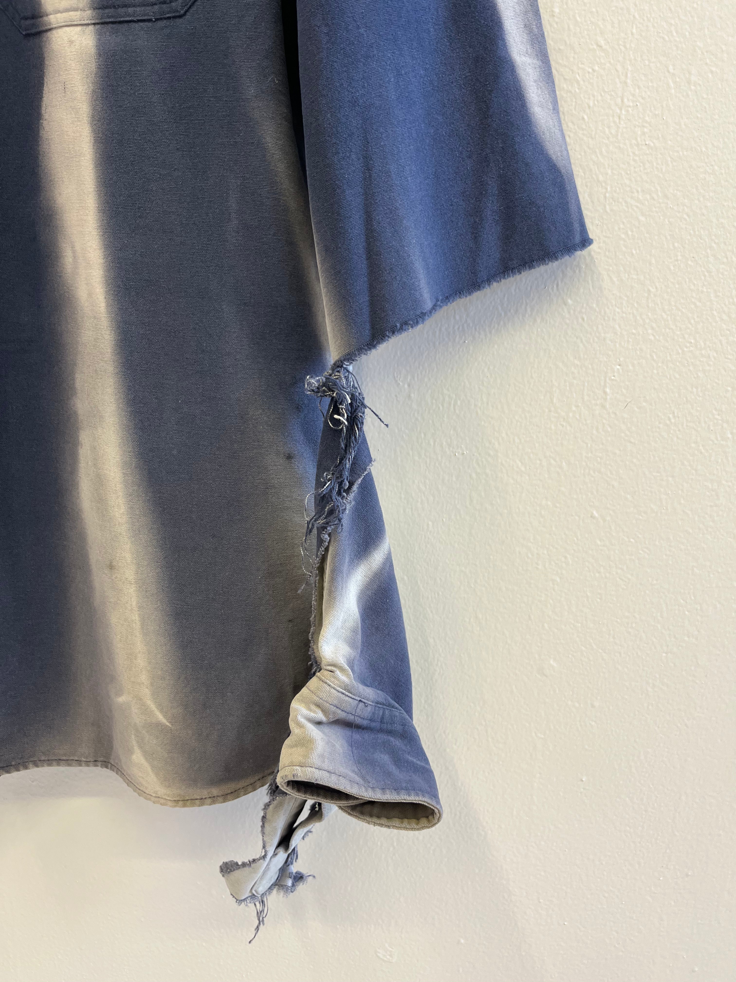 1980/90s LL Bean Sun Drenched & Thrashed Heavy Cotton Shirt - M/L