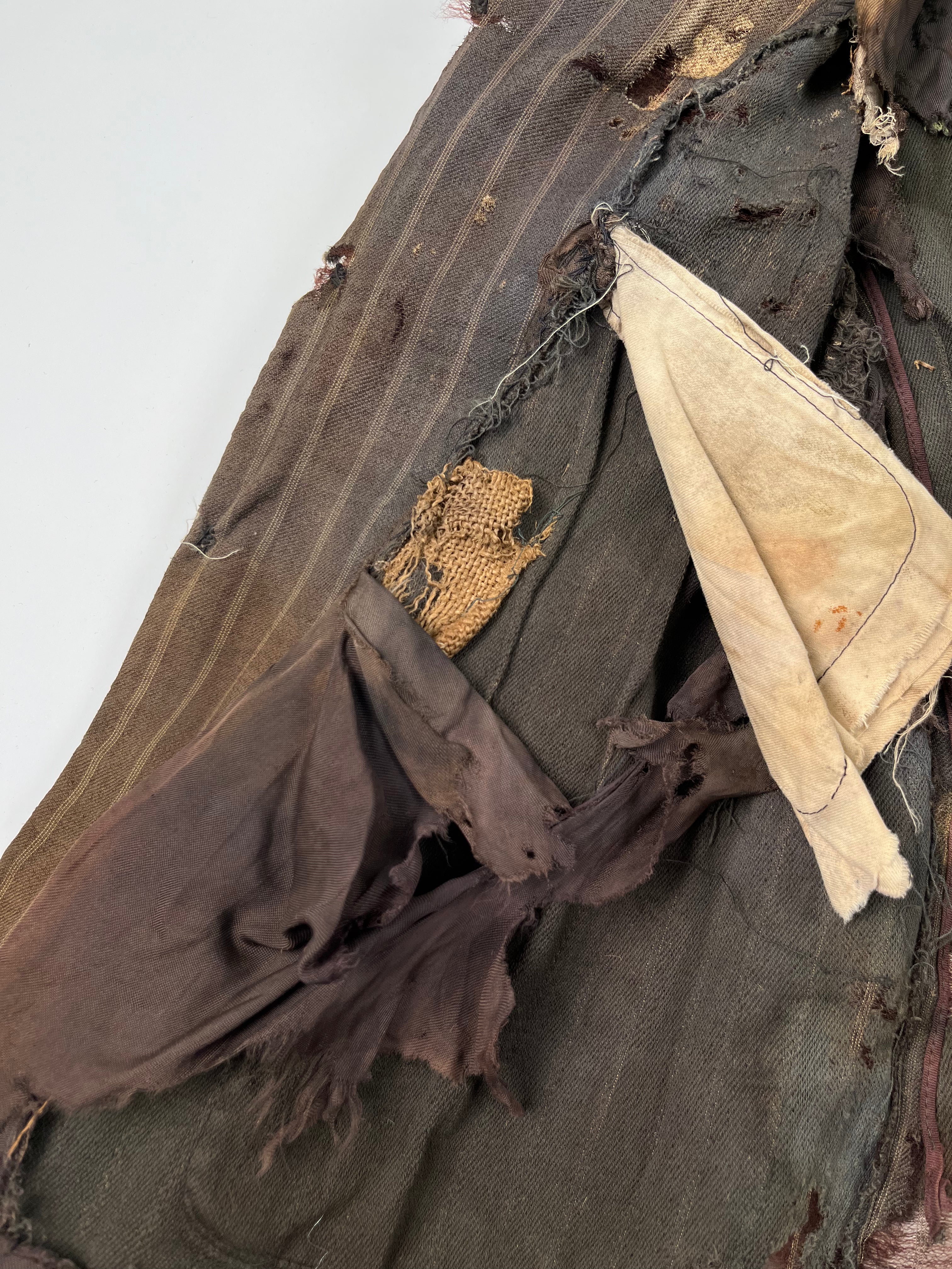 1910/20s American Thrashed Suit Jacket - Golden Brown - 36S