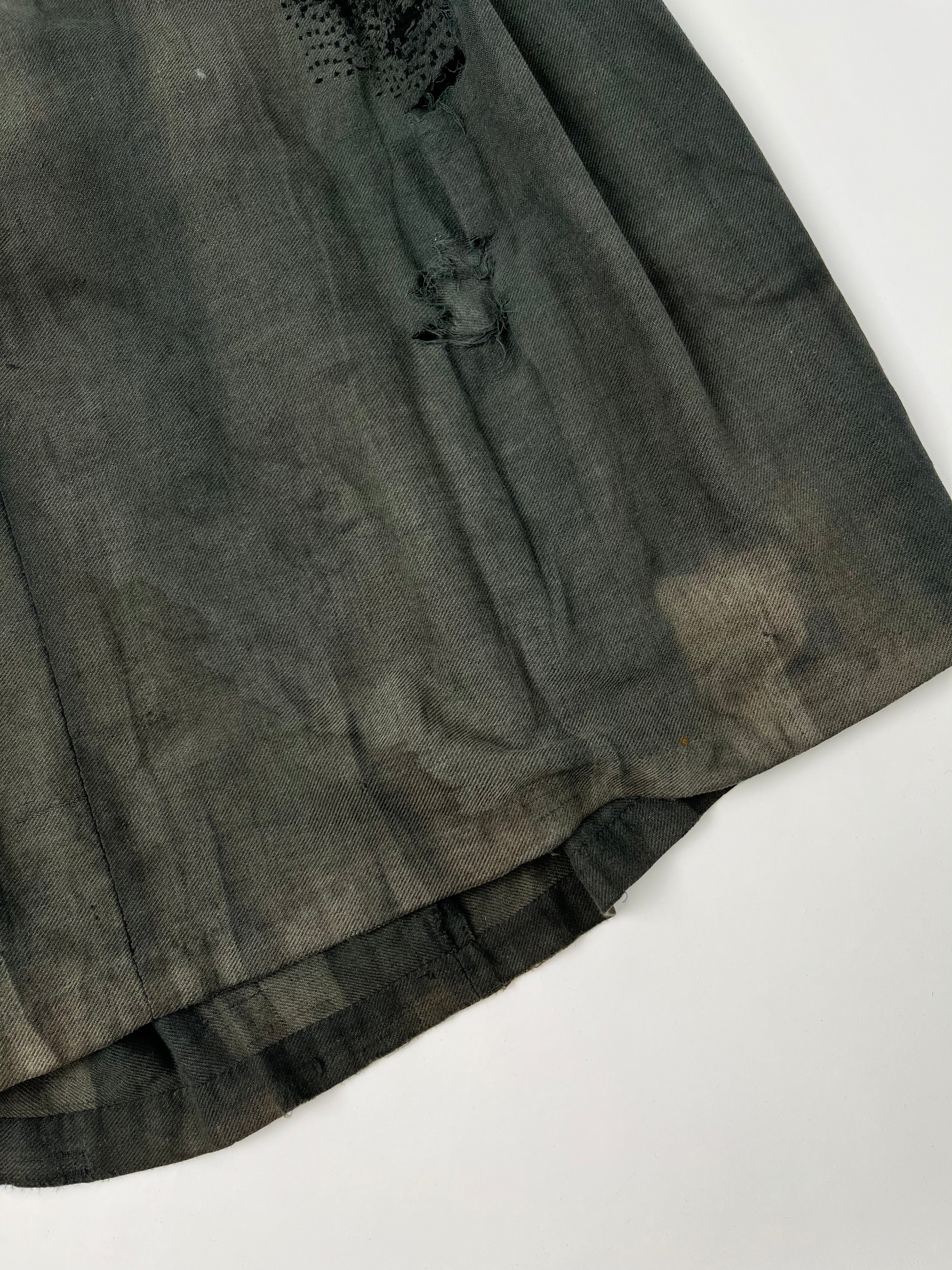 1910/20s French Peasant Skirt - Faded Black - 32