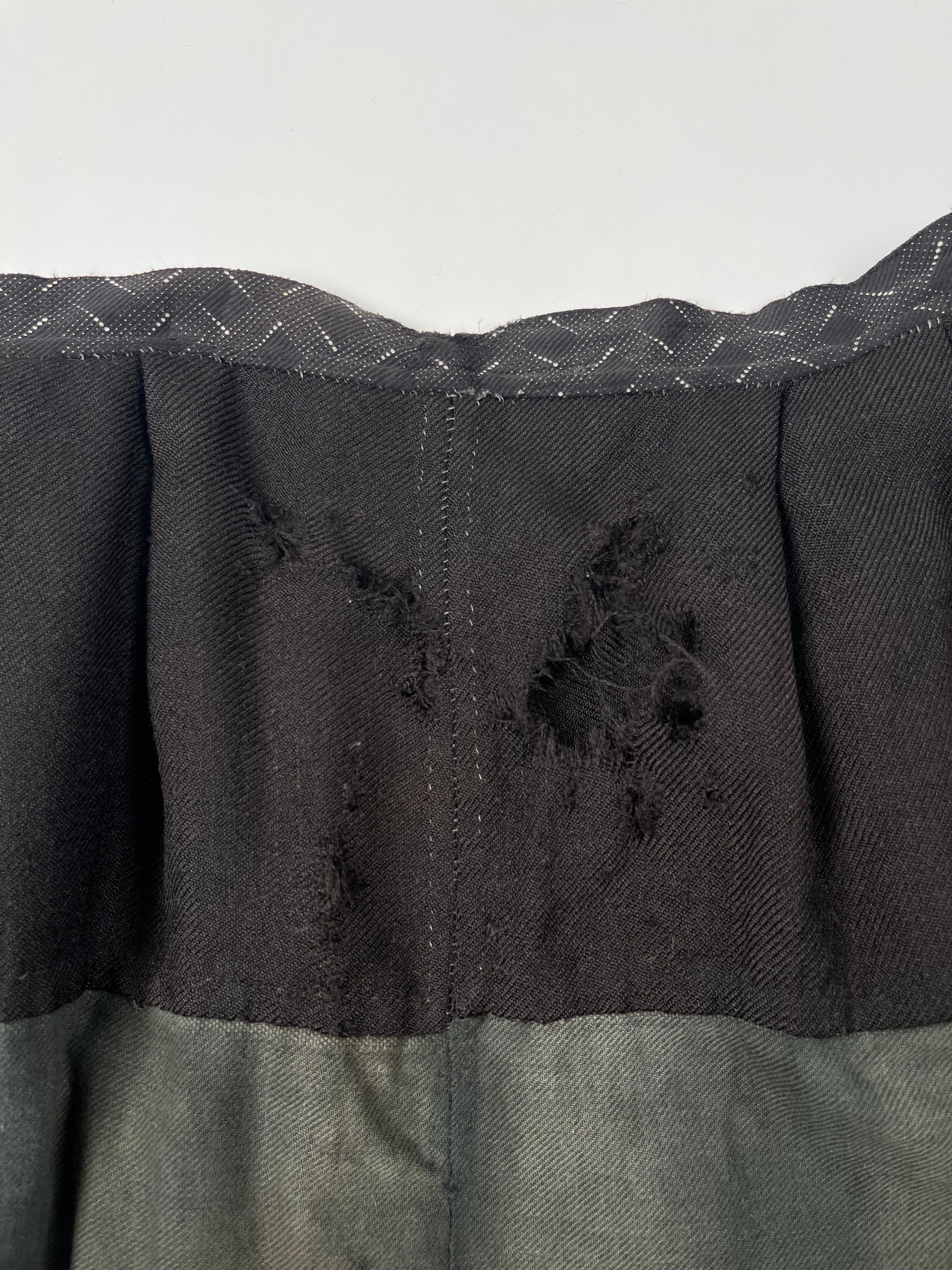 1910/20s French Peasant Skirt - Faded Black - 32