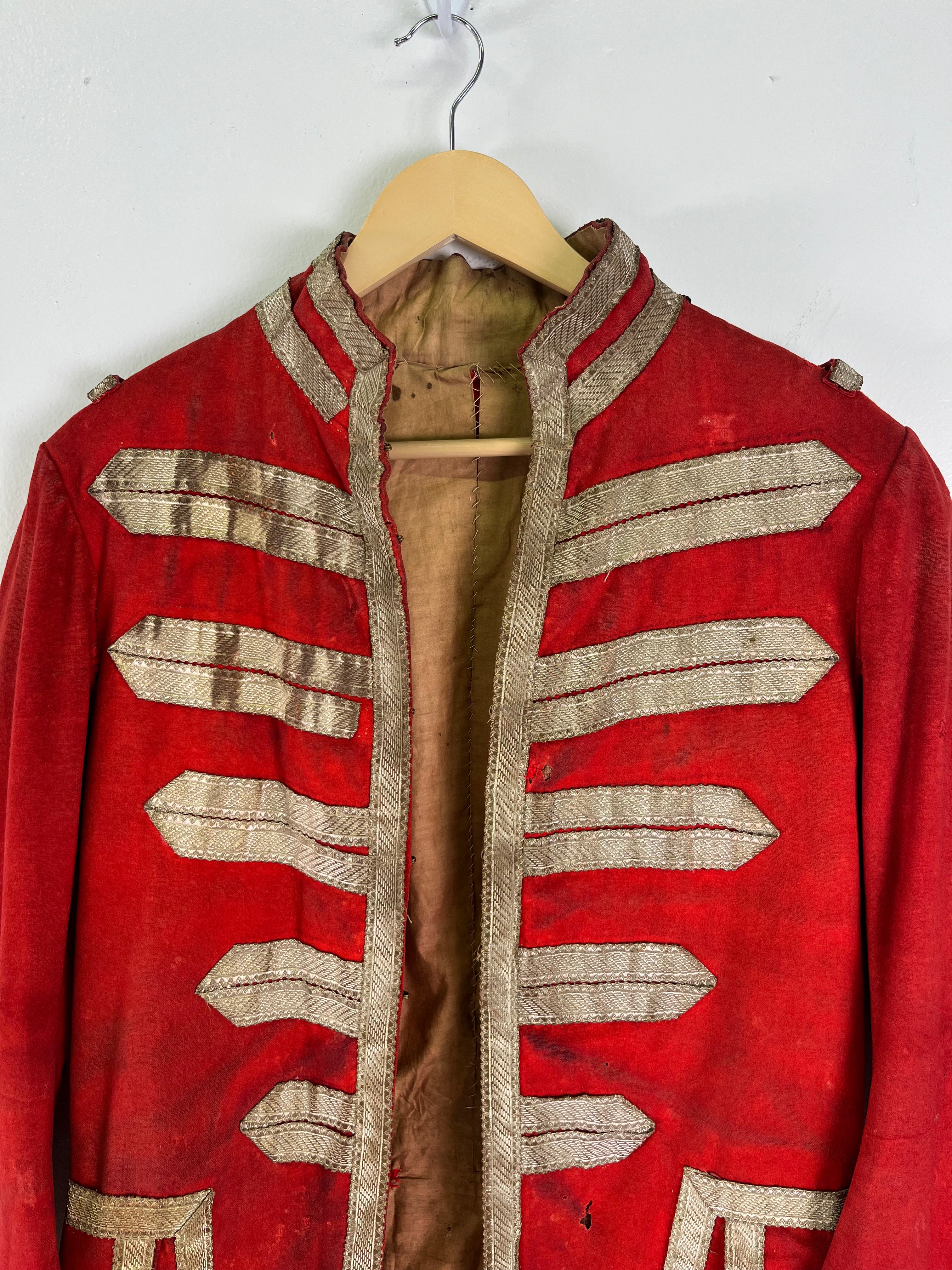 19th Century (1800s) Swiss Guard Church Uniform/Jacket with Sash - Deep Red - 38S