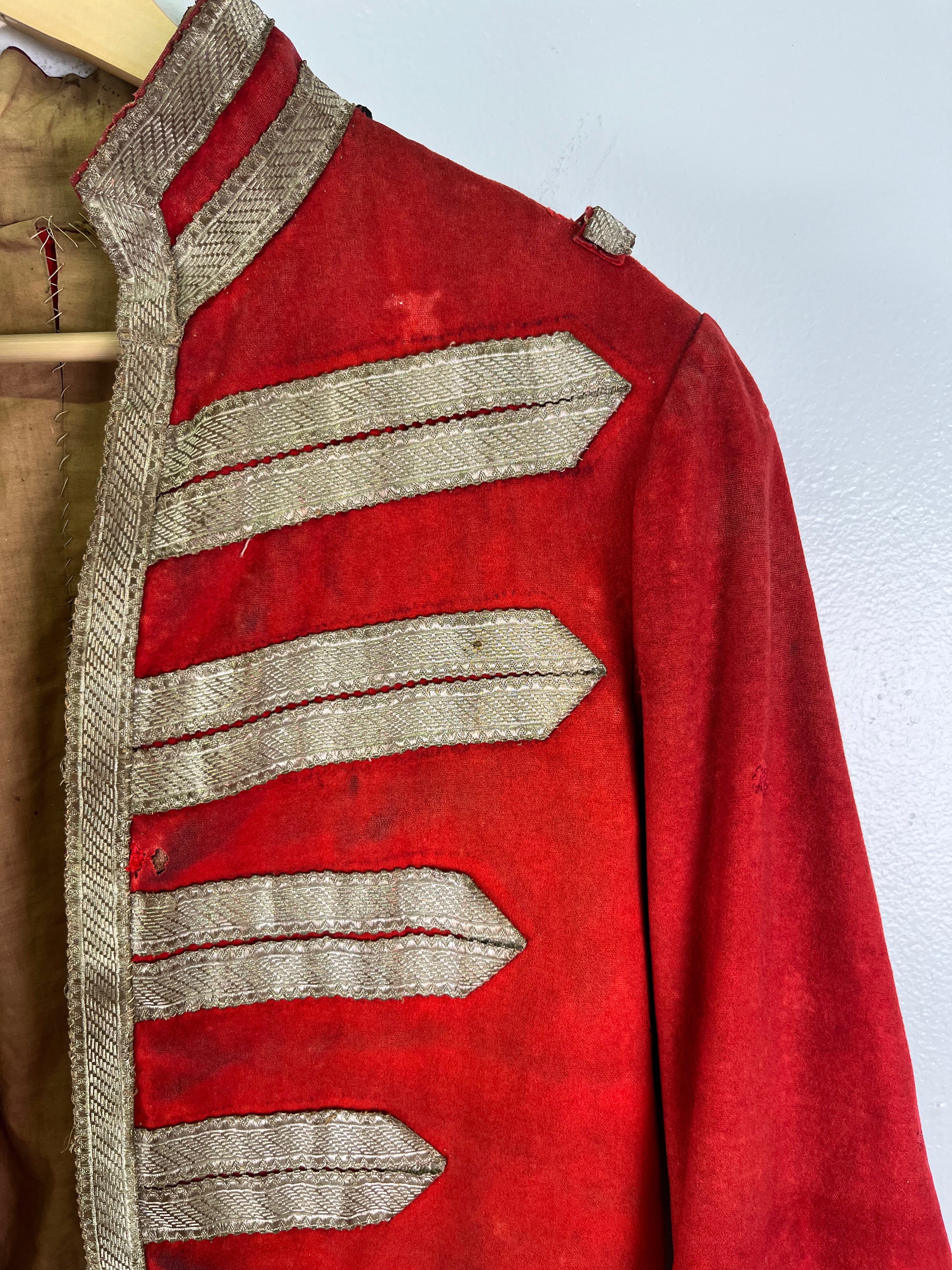 19th Century (1800s) Swiss Guard Church Uniform/Jacket with Sash - Deep Red - 38S