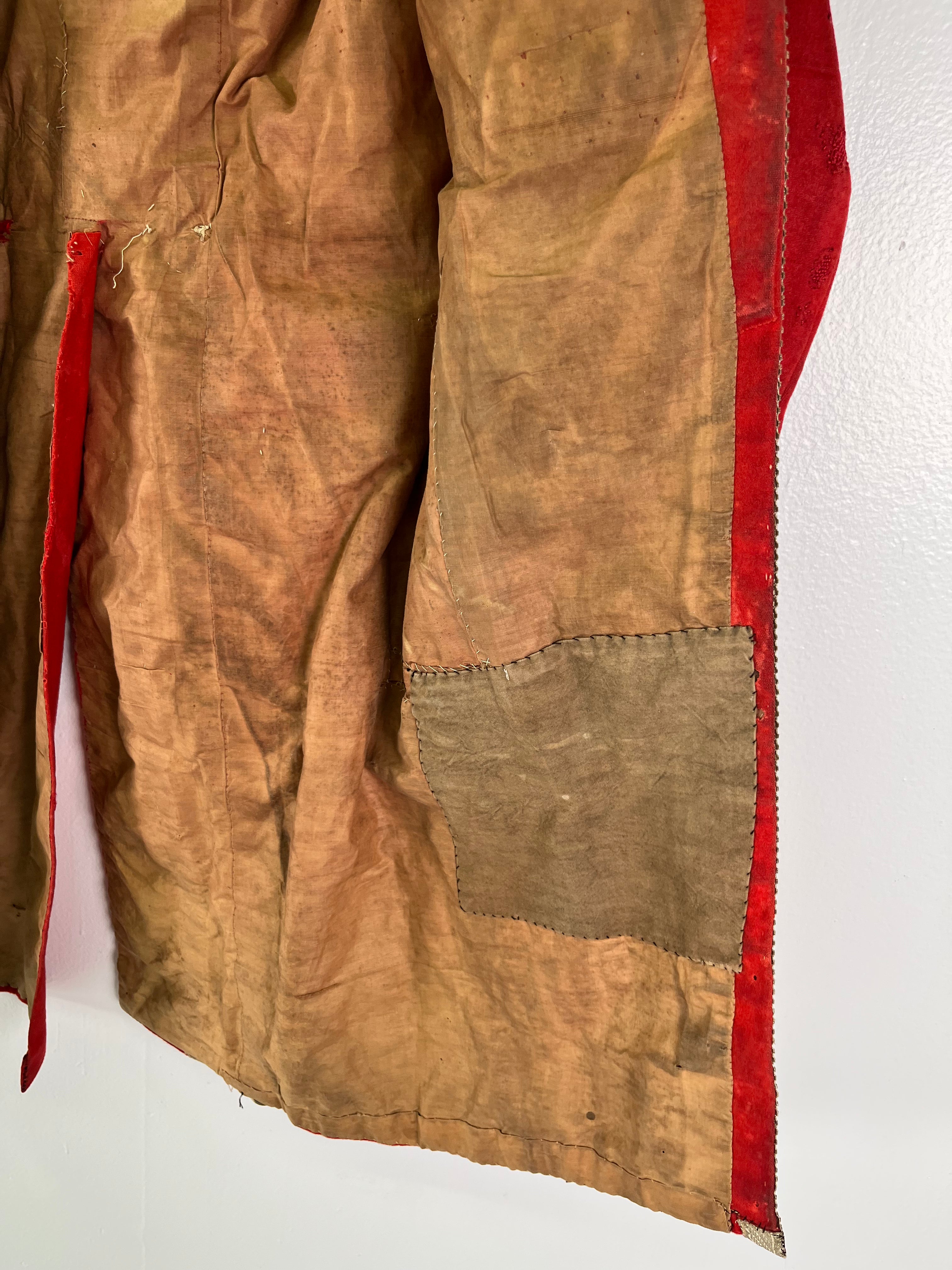 19th Century (1800s) Swiss Guard Church Uniform/Jacket with Sash - Deep Red - 38S