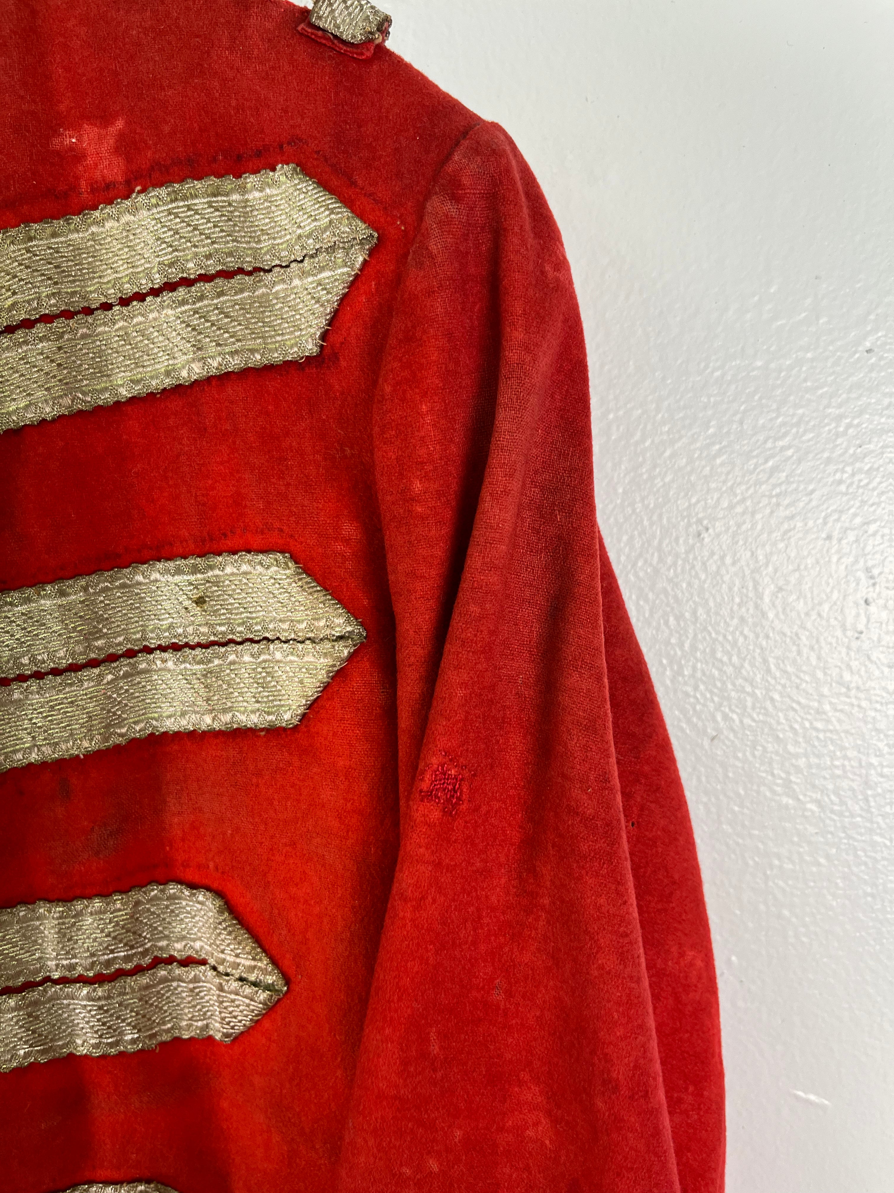 19th Century (1800s) Swiss Guard Church Uniform/Jacket with Sash - Deep Red - 38S