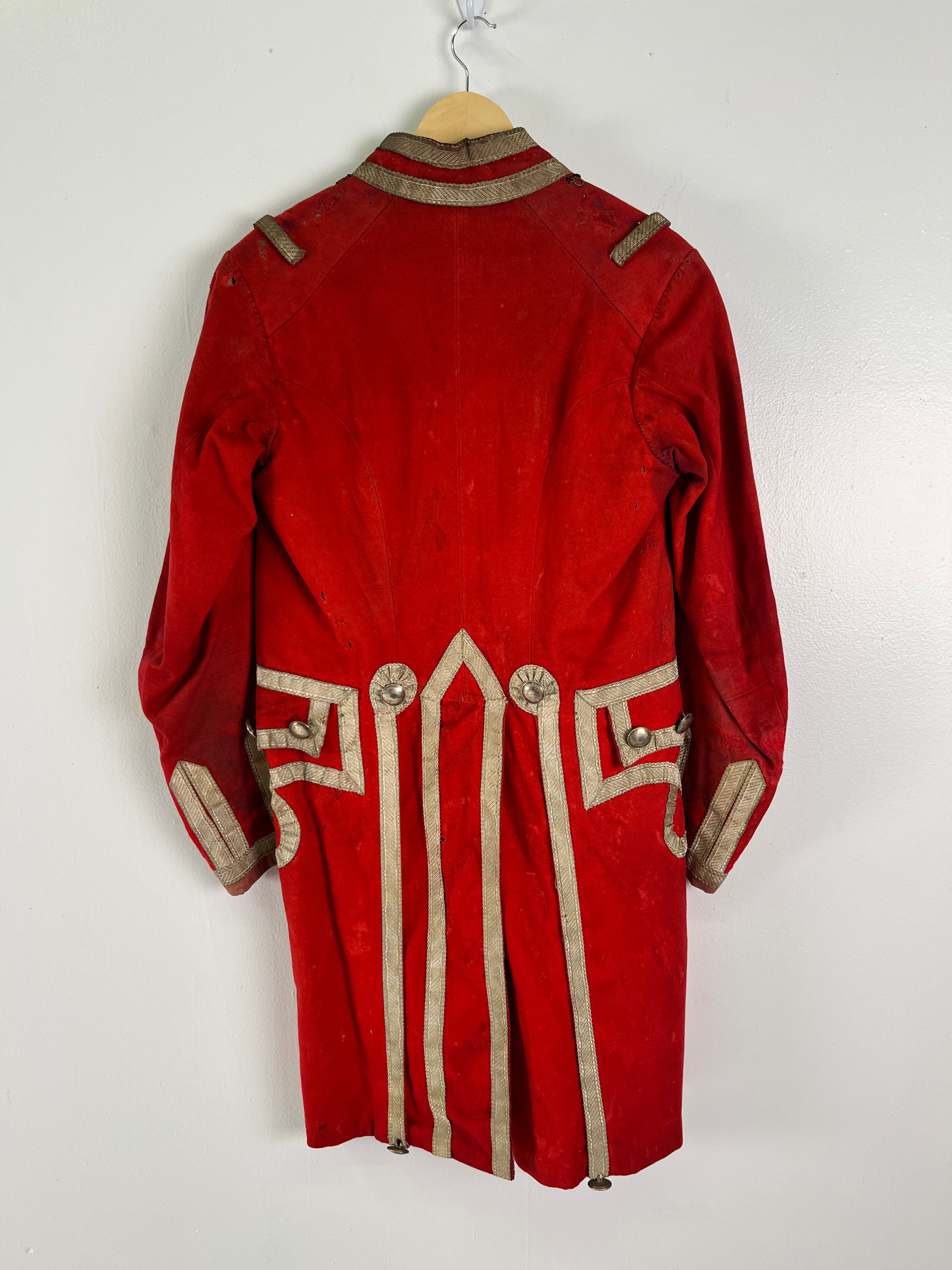 19th Century (1800s) Swiss Guard Church Uniform/Jacket with Sash - Deep Red - 38S