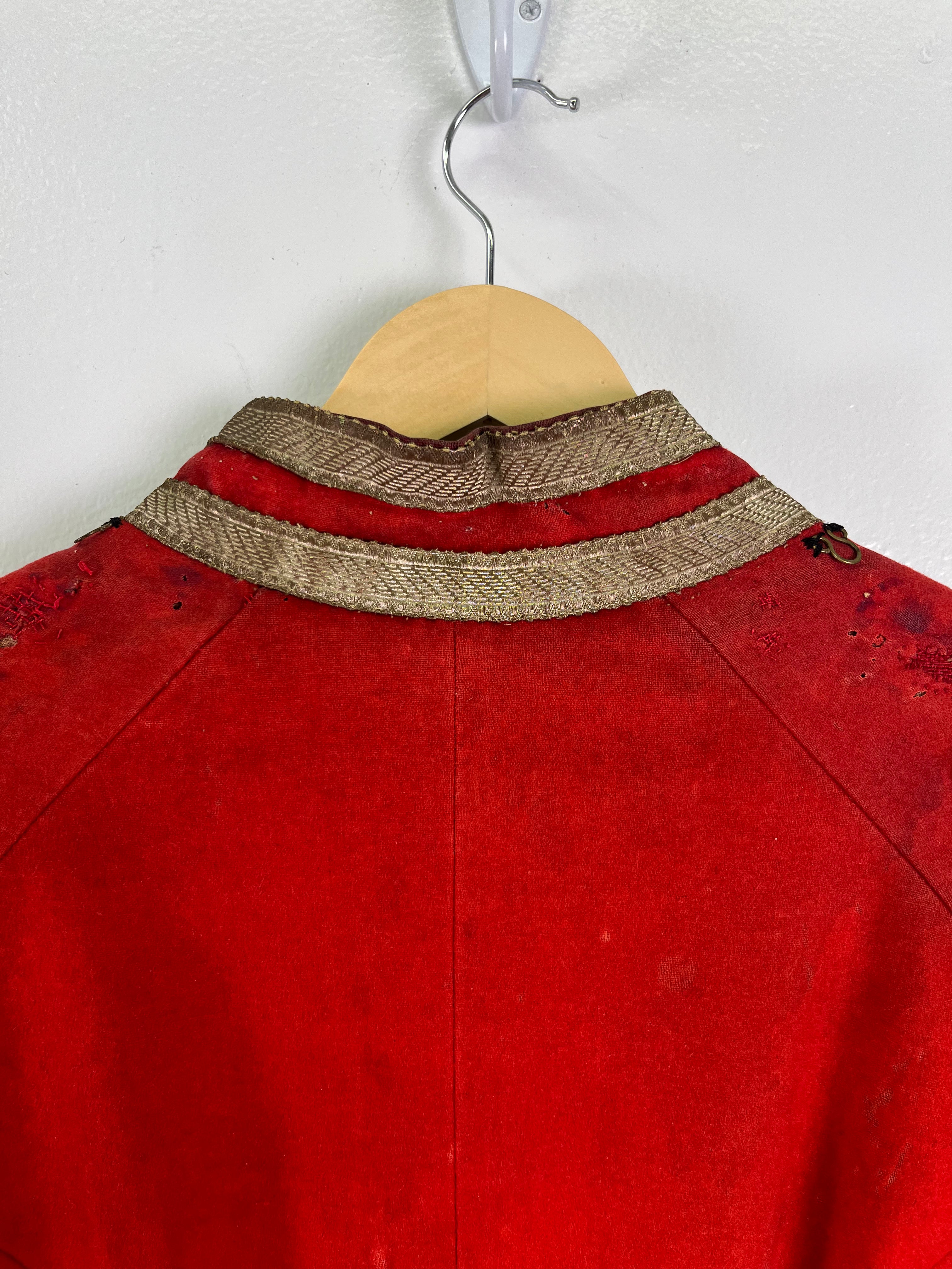 19th Century (1800s) Swiss Guard Church Uniform/Jacket with Sash - Deep Red - 38S