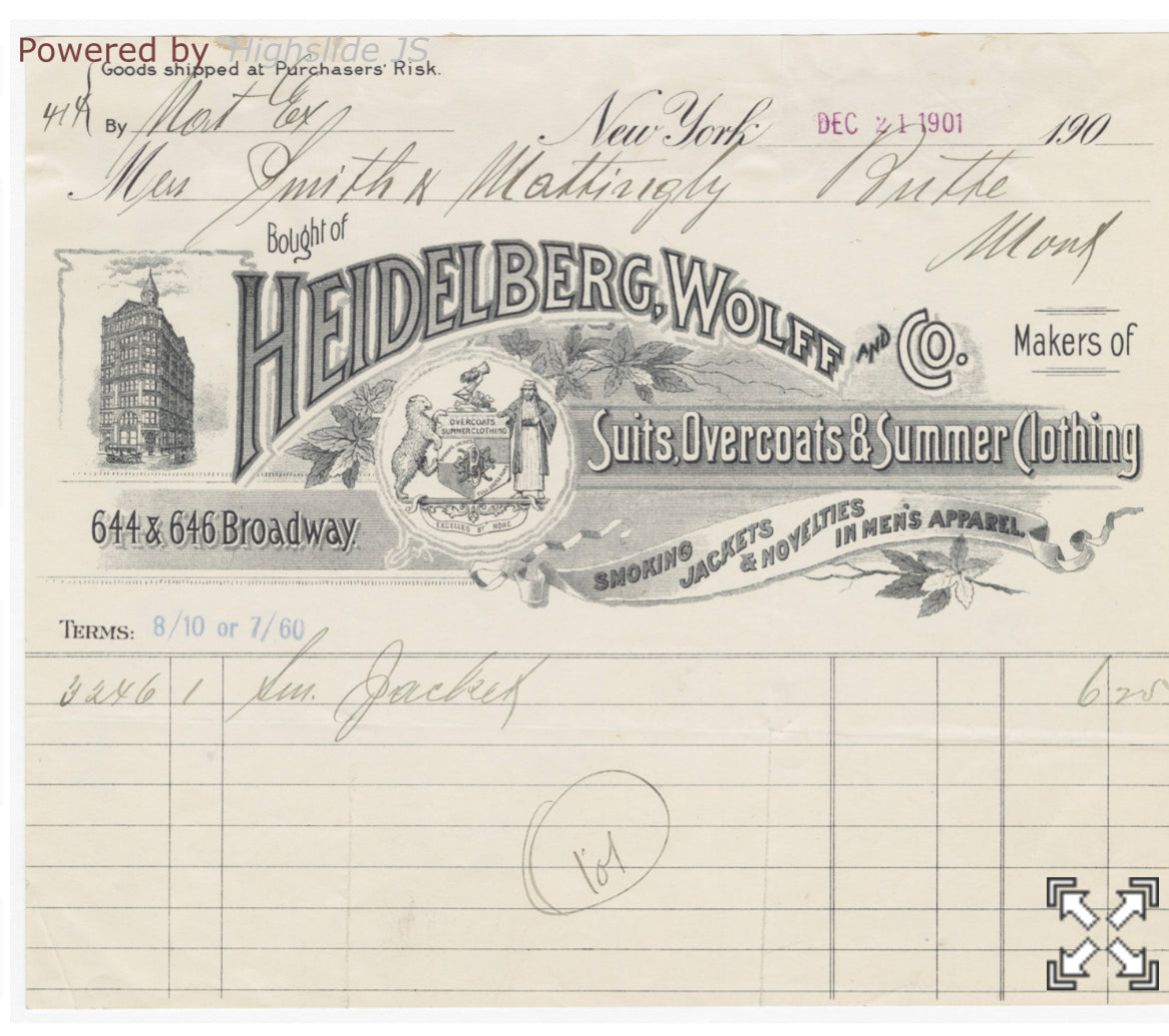 1910s Heidelberg, Wolff & Co. Distressed Black Satin Dress Jacket & Vest Set - Black - 38R