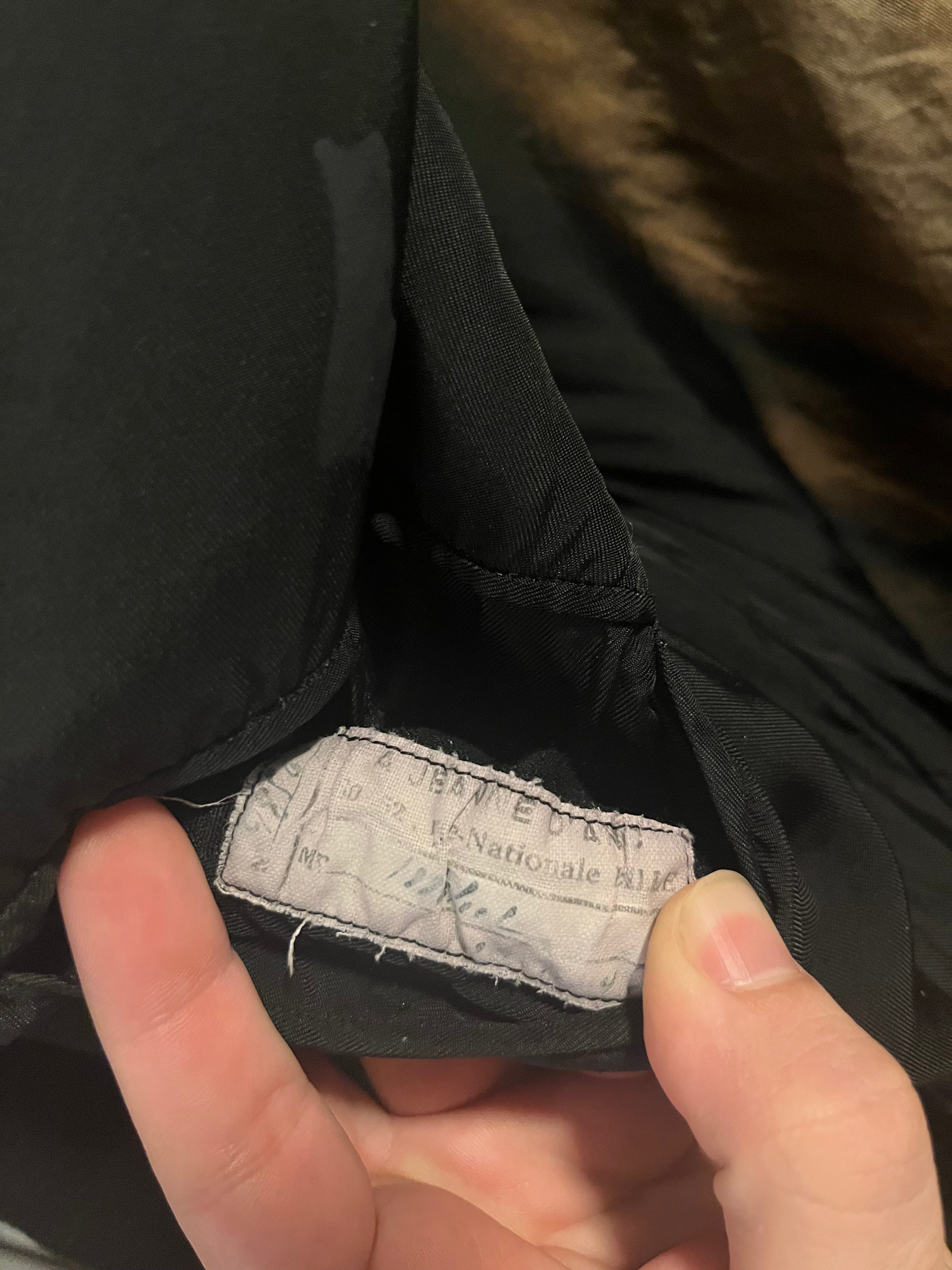 1940s French Double Breasted Suit with Intense Fades - Black/Brown - 40R