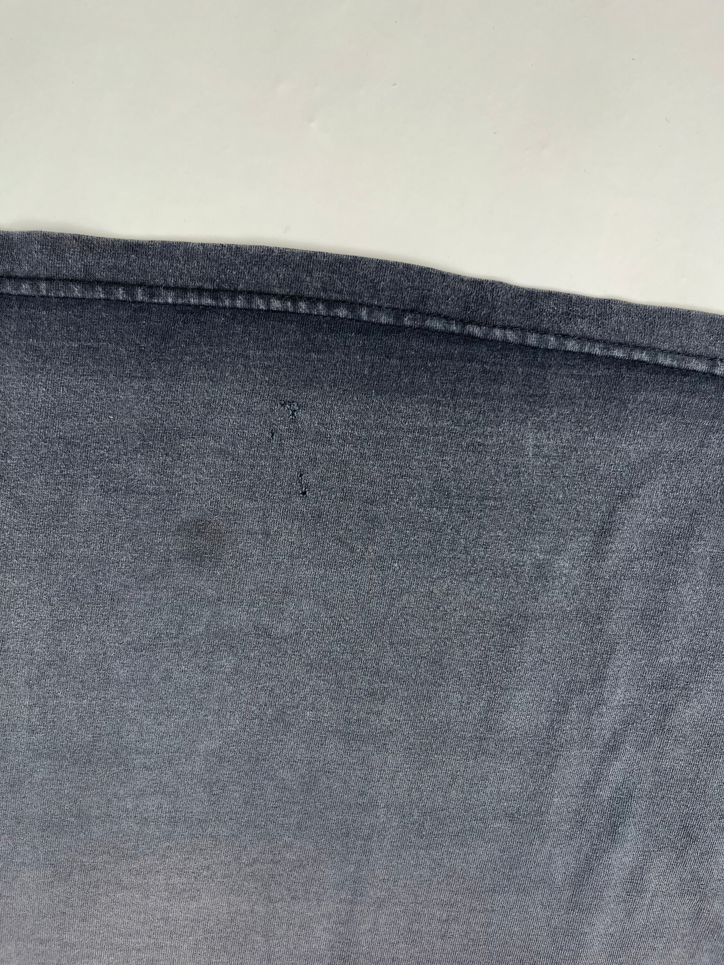 1990s Distressed 'Crossbody Fade' Longsleeve - Faded Black - XL/XLT