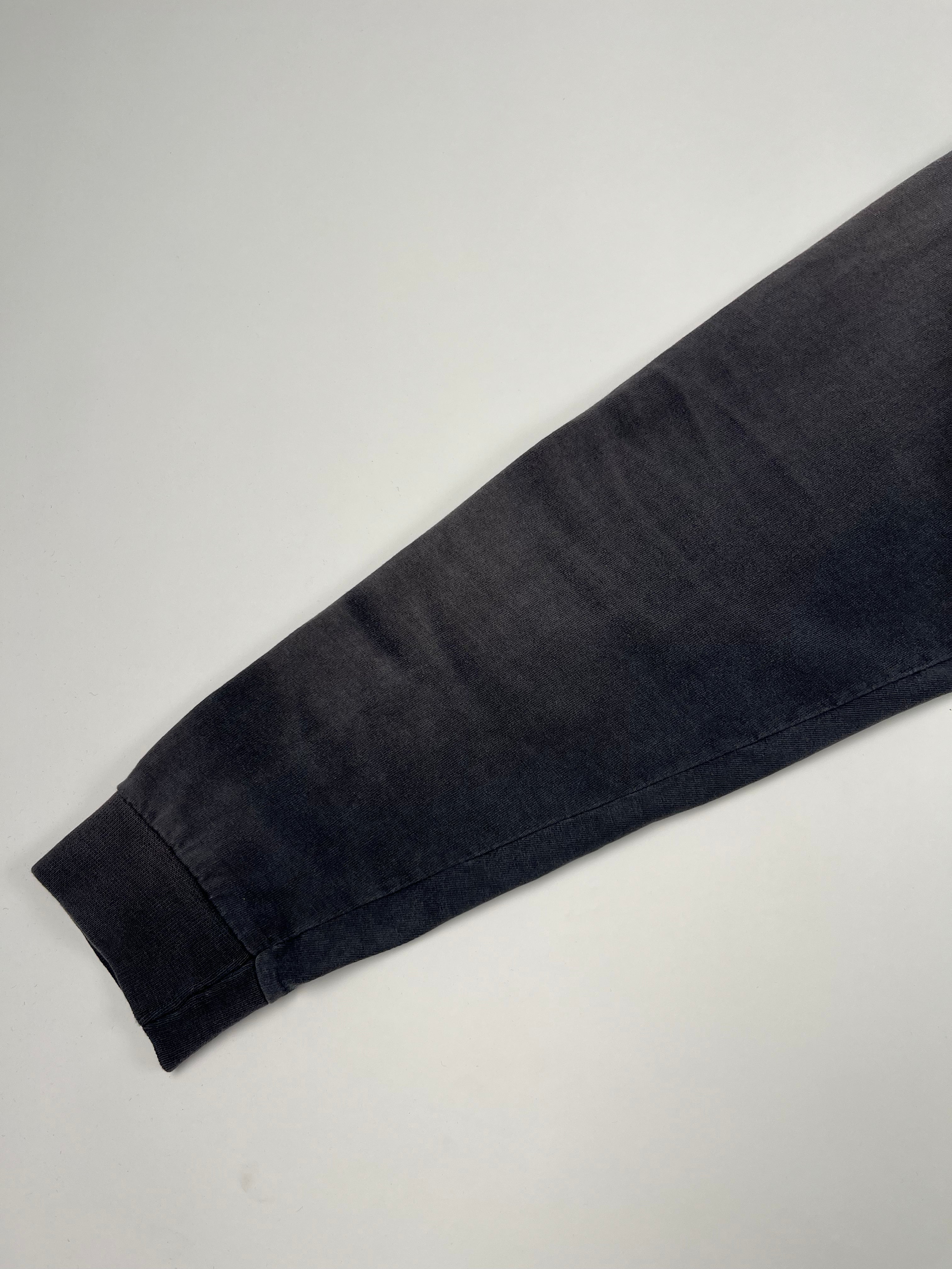 1990s Distressed 'Crossbody Fade' Longsleeve - Faded Black - XL/XLT