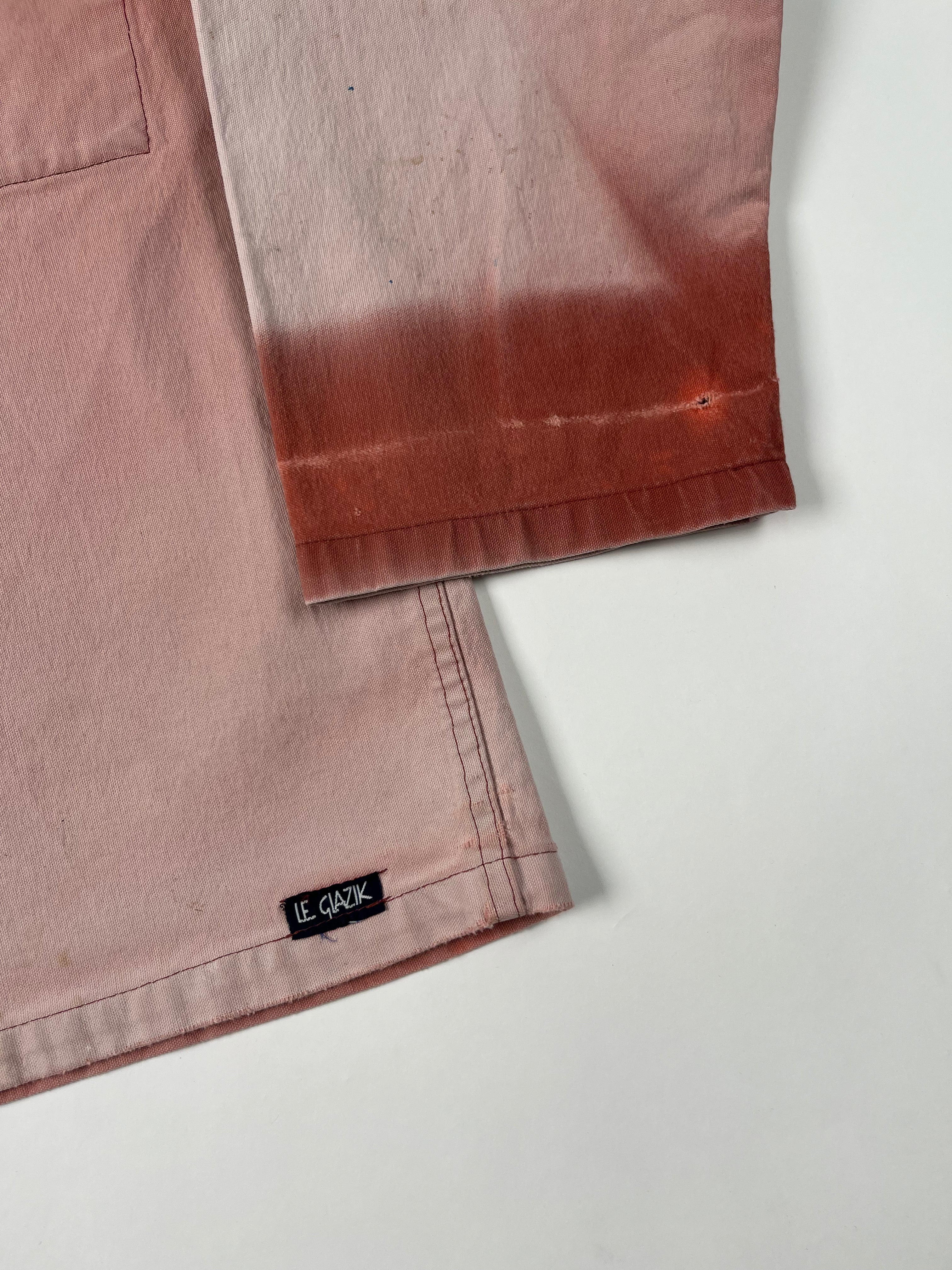 1970s French Fisherman Smock 'Le Glazik' - Faded Pink - L/48