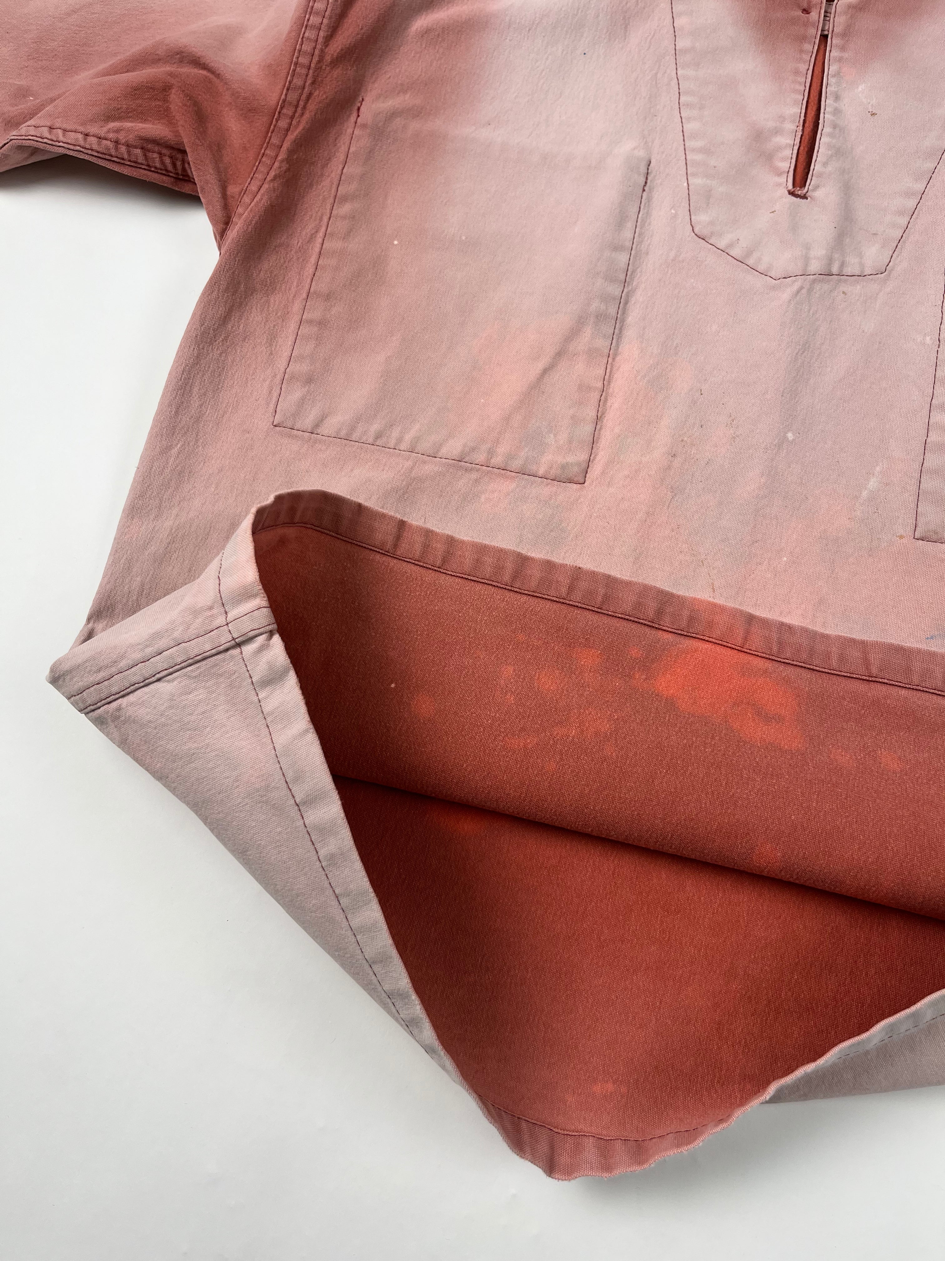 1970s French Fisherman Smock 'Le Glazik' - Faded Pink - L/48