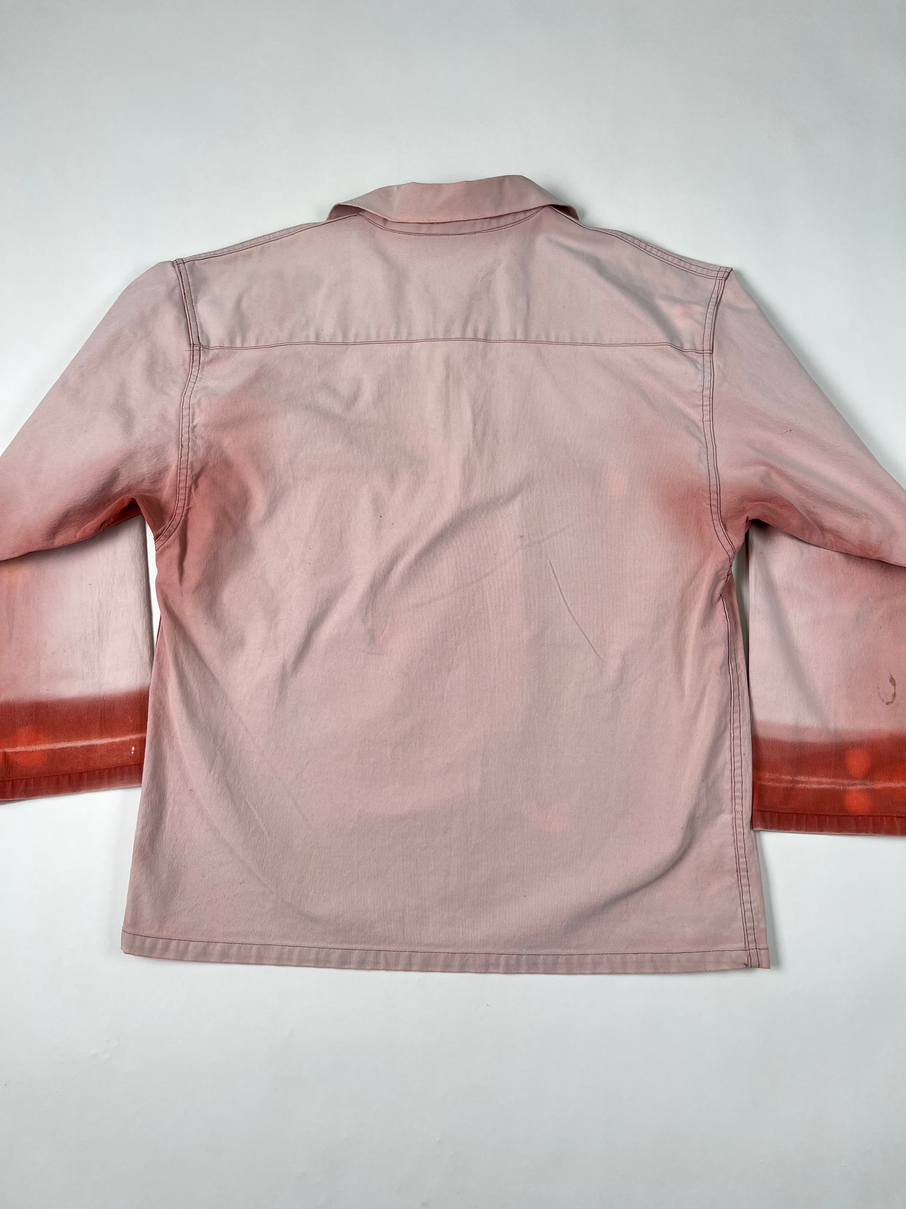 1970s French Fisherman Smock 'Le Glazik' - Faded Pink - L/48