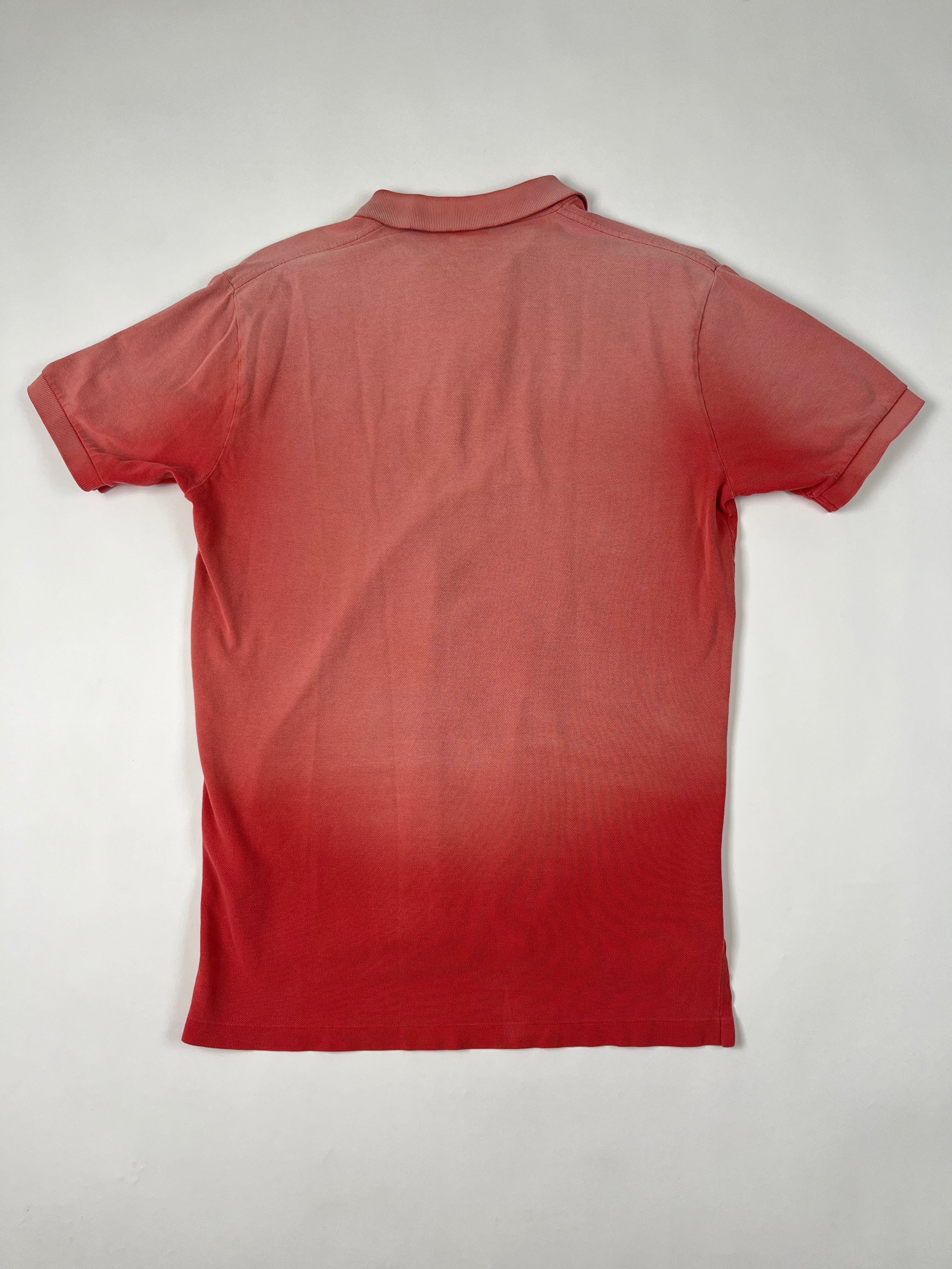 1990s Sun Faded Ralph Lauren Polo Shirt - Faded Pink/Salmon - M