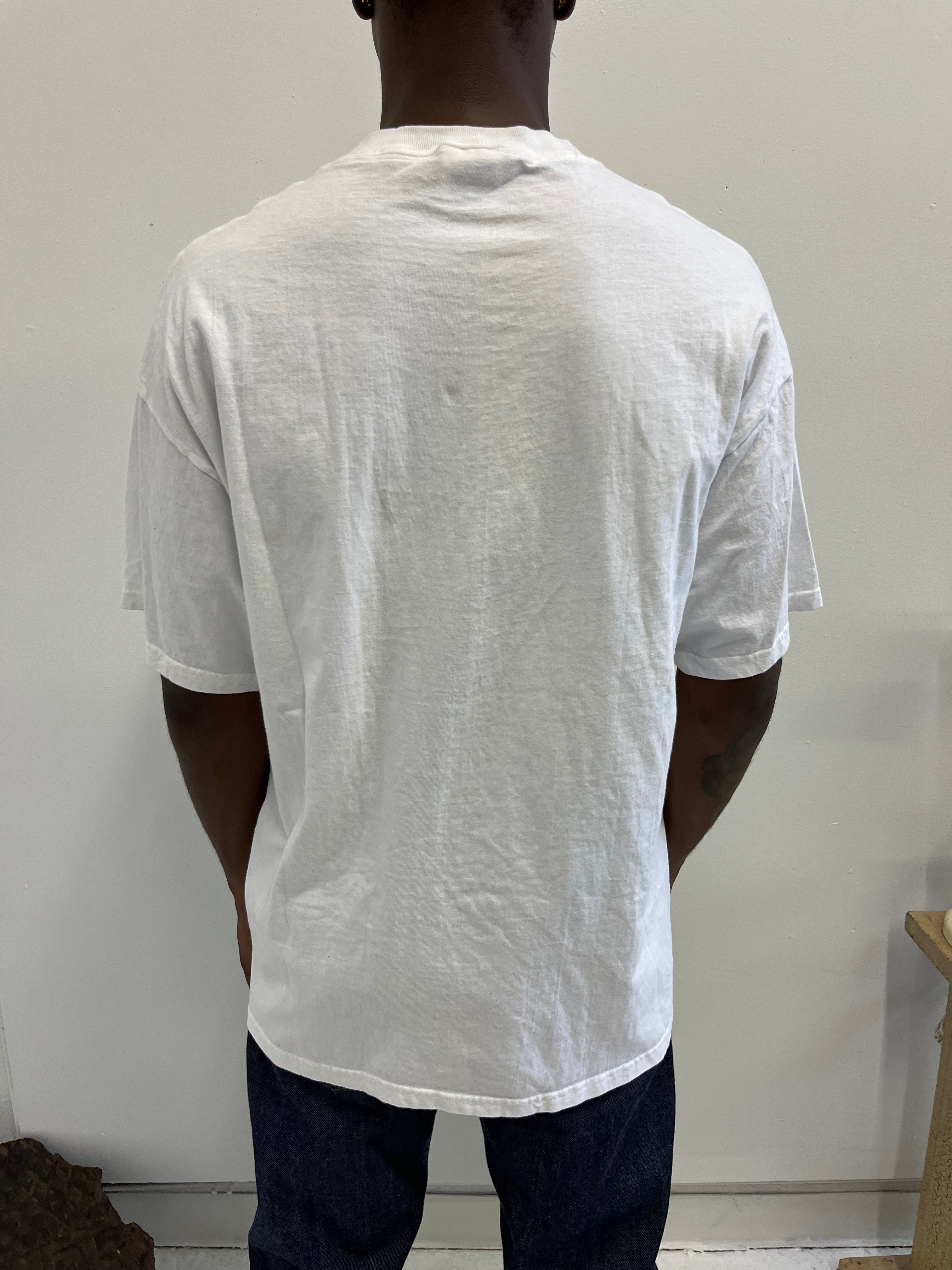 1990s 'Salmon' T-Shirt - White - XL