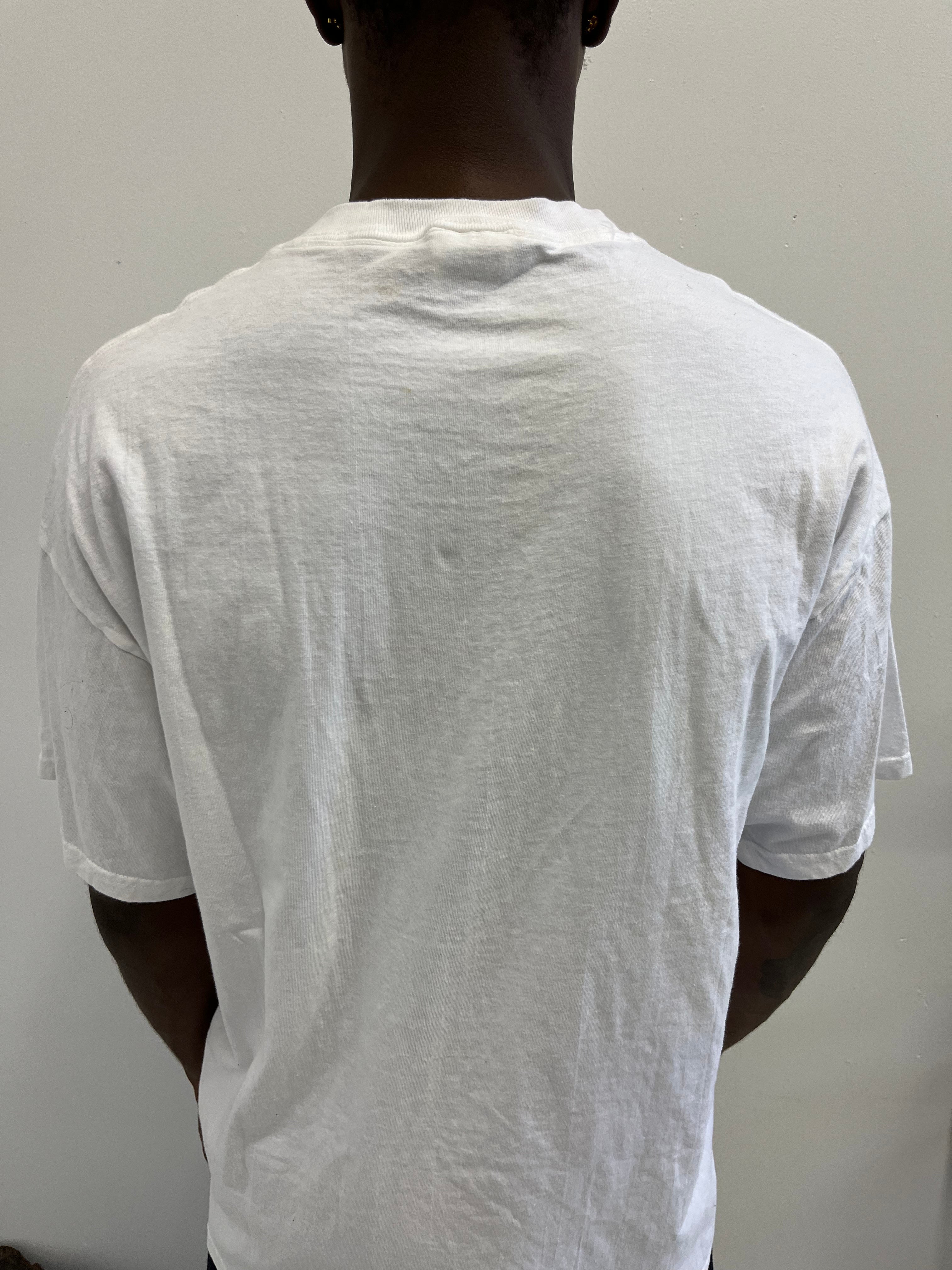 1990s 'Salmon' T-Shirt - White - XL
