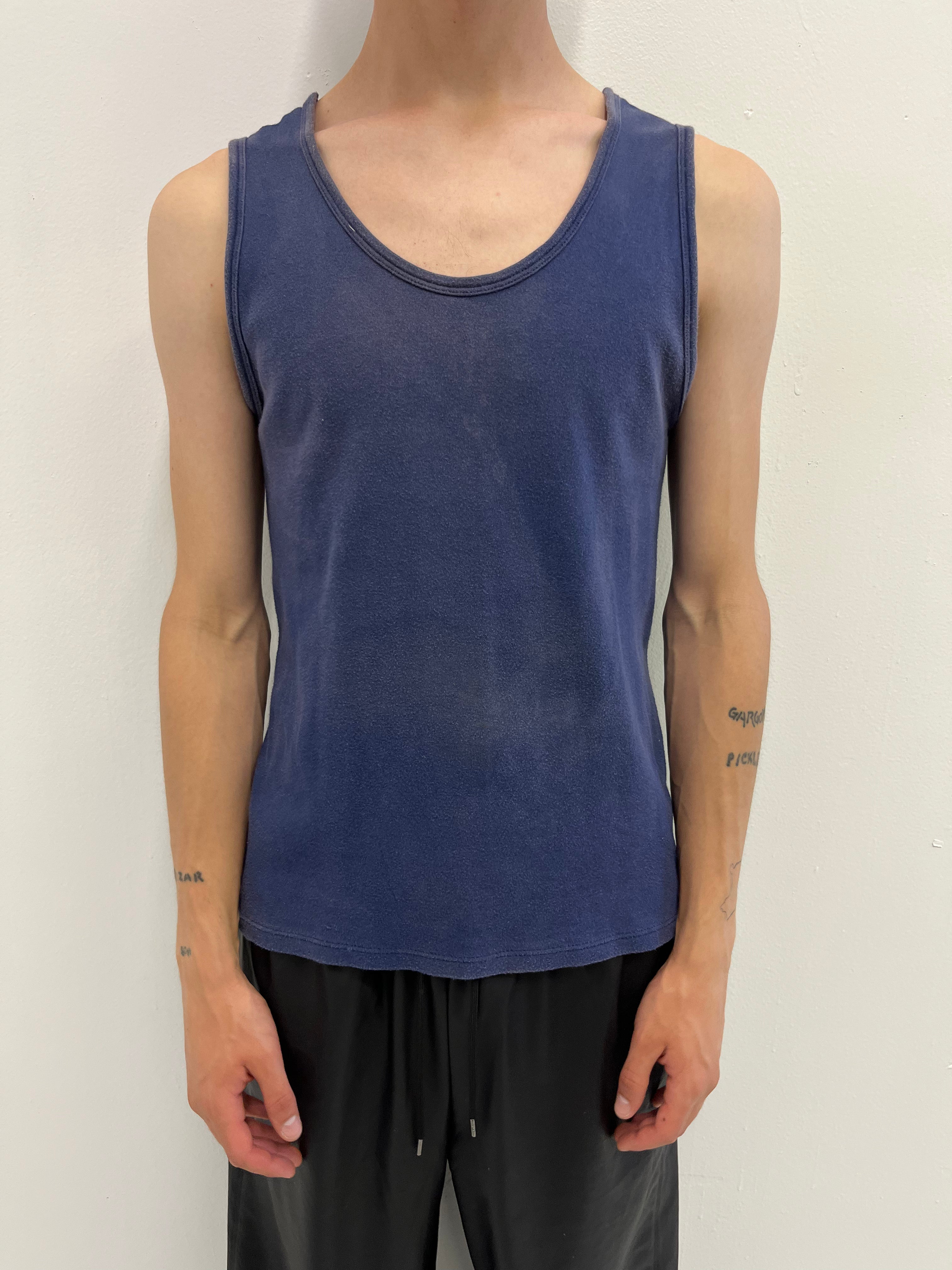 1950/60s French Work Tank - Dark Indigo - M/L