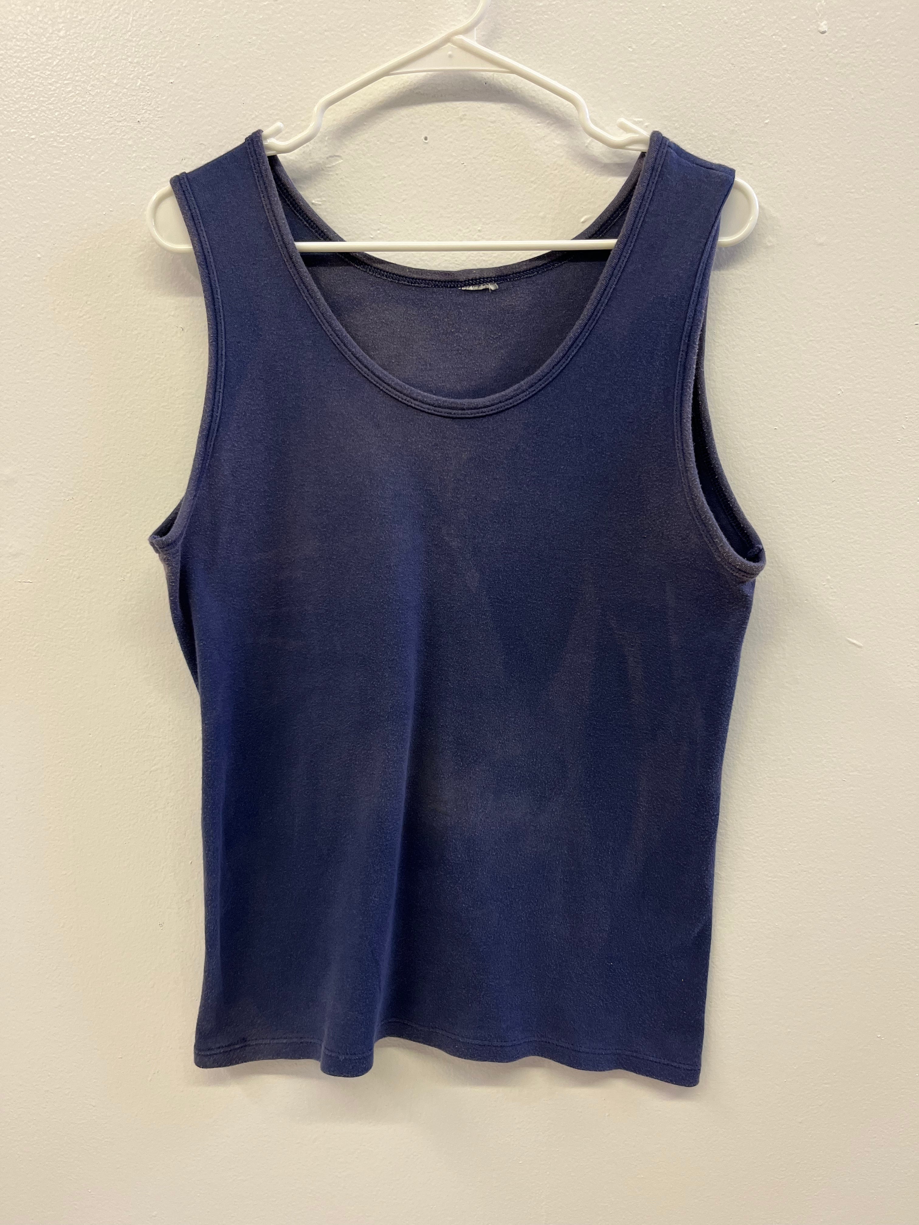 1950/60s French Work Tank - Dark Indigo - M/L