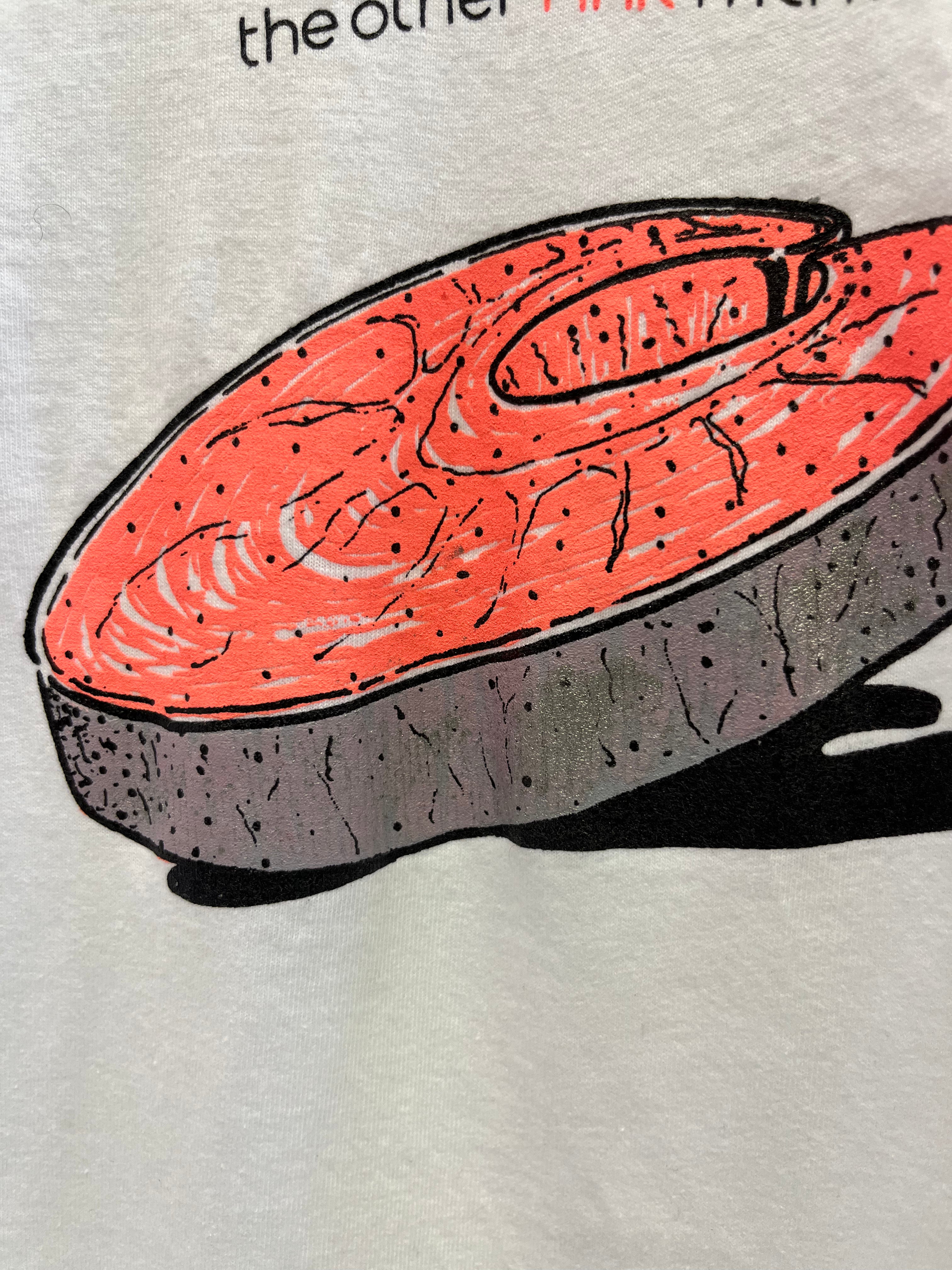 1990s 'Salmon' T-Shirt - White - XL