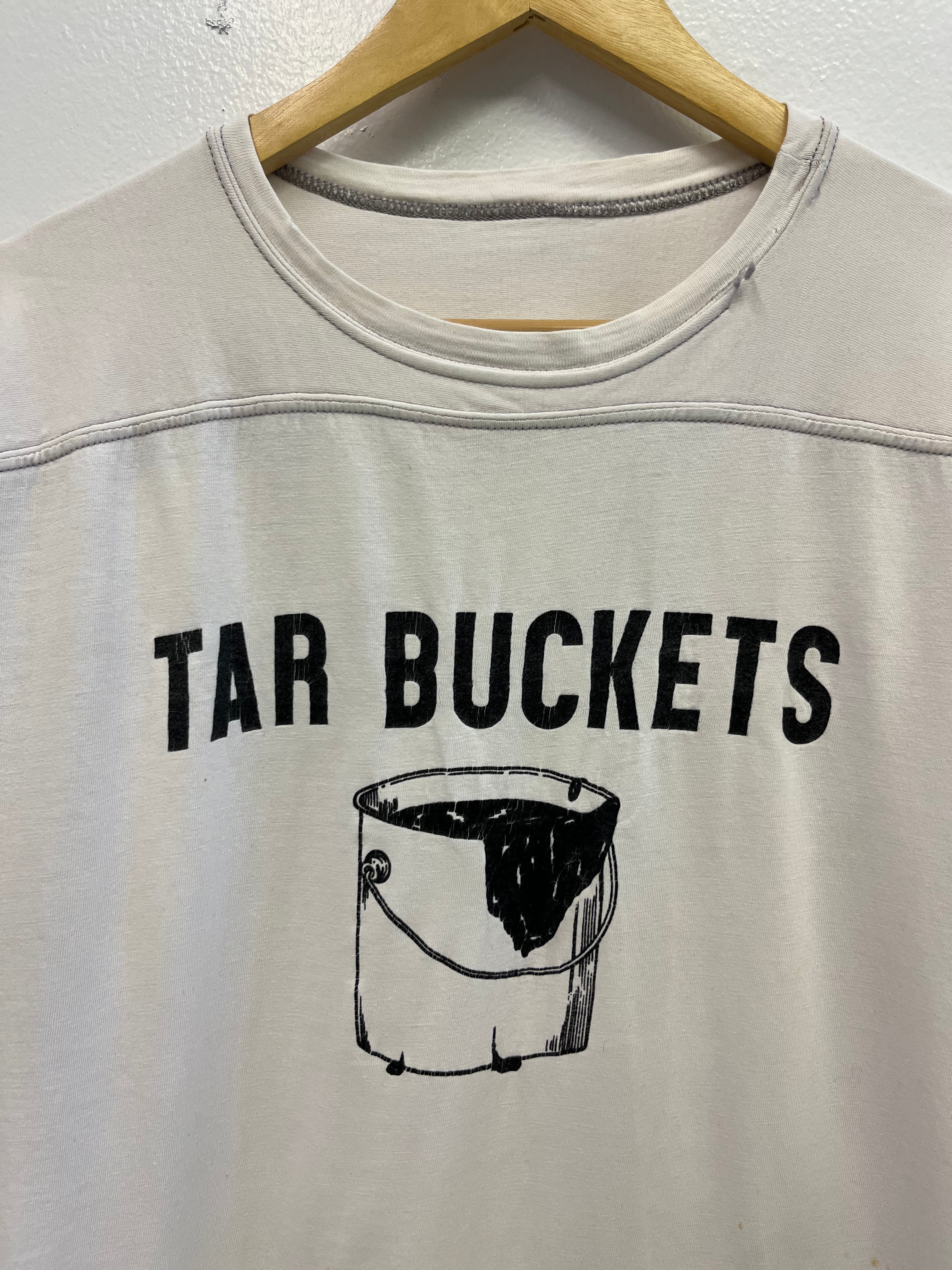 1960s Tar Buckets Football Shirt - Natural White - XL