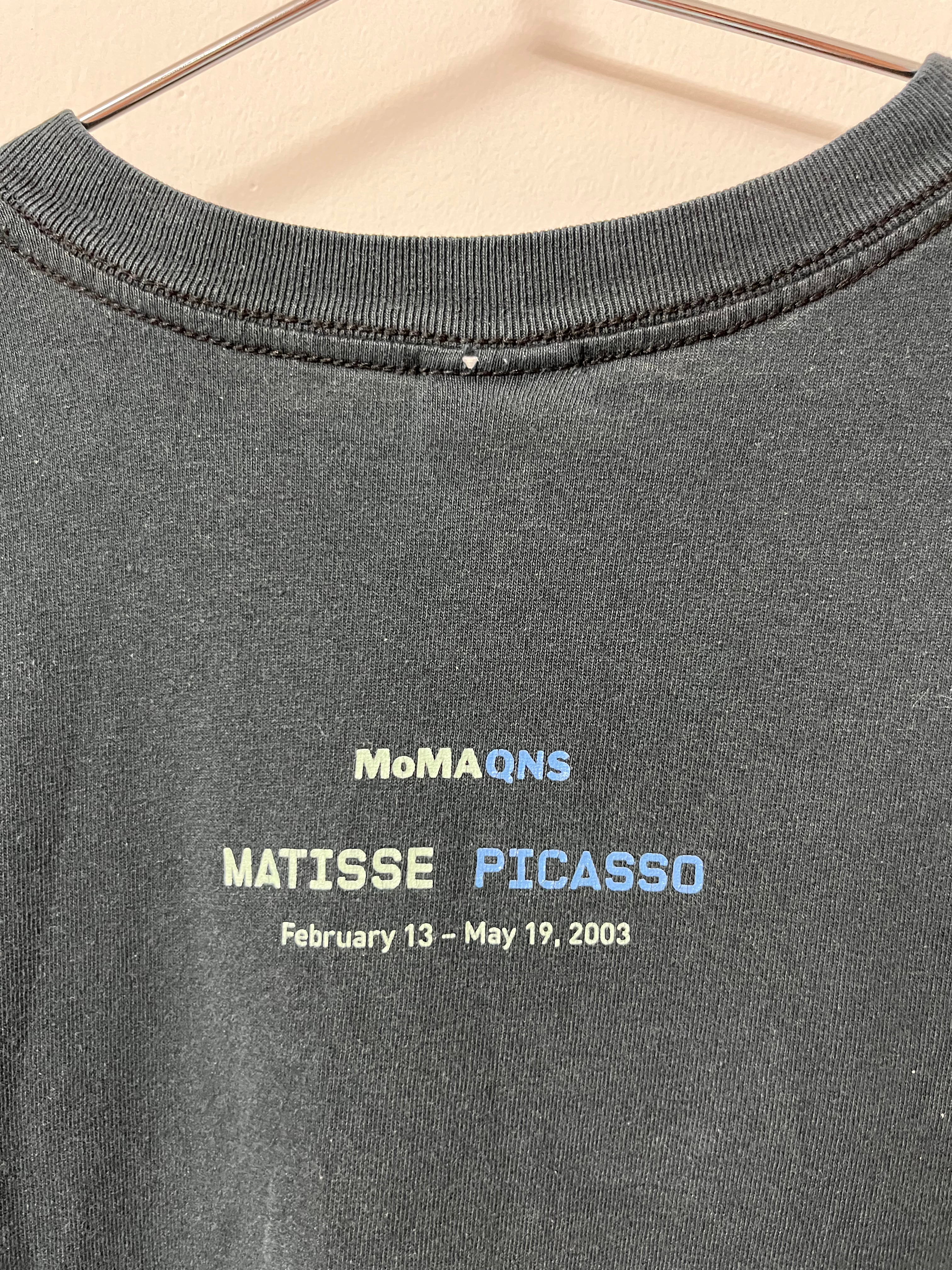2003 Matisse Picasso MOMA Art T-Shirt - Faded Black - S