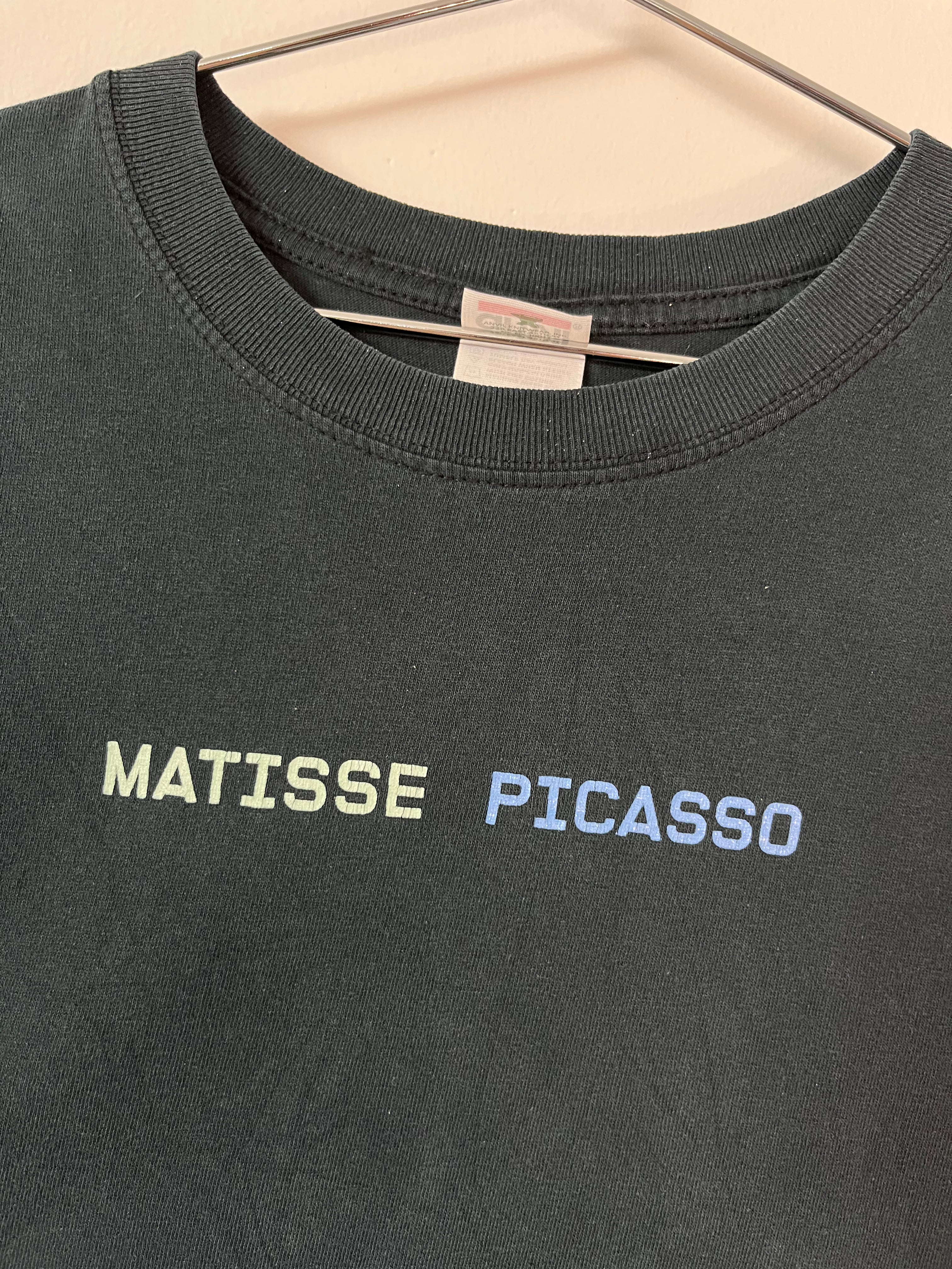 2003 Matisse Picasso MOMA Art T-Shirt - Faded Black - S
