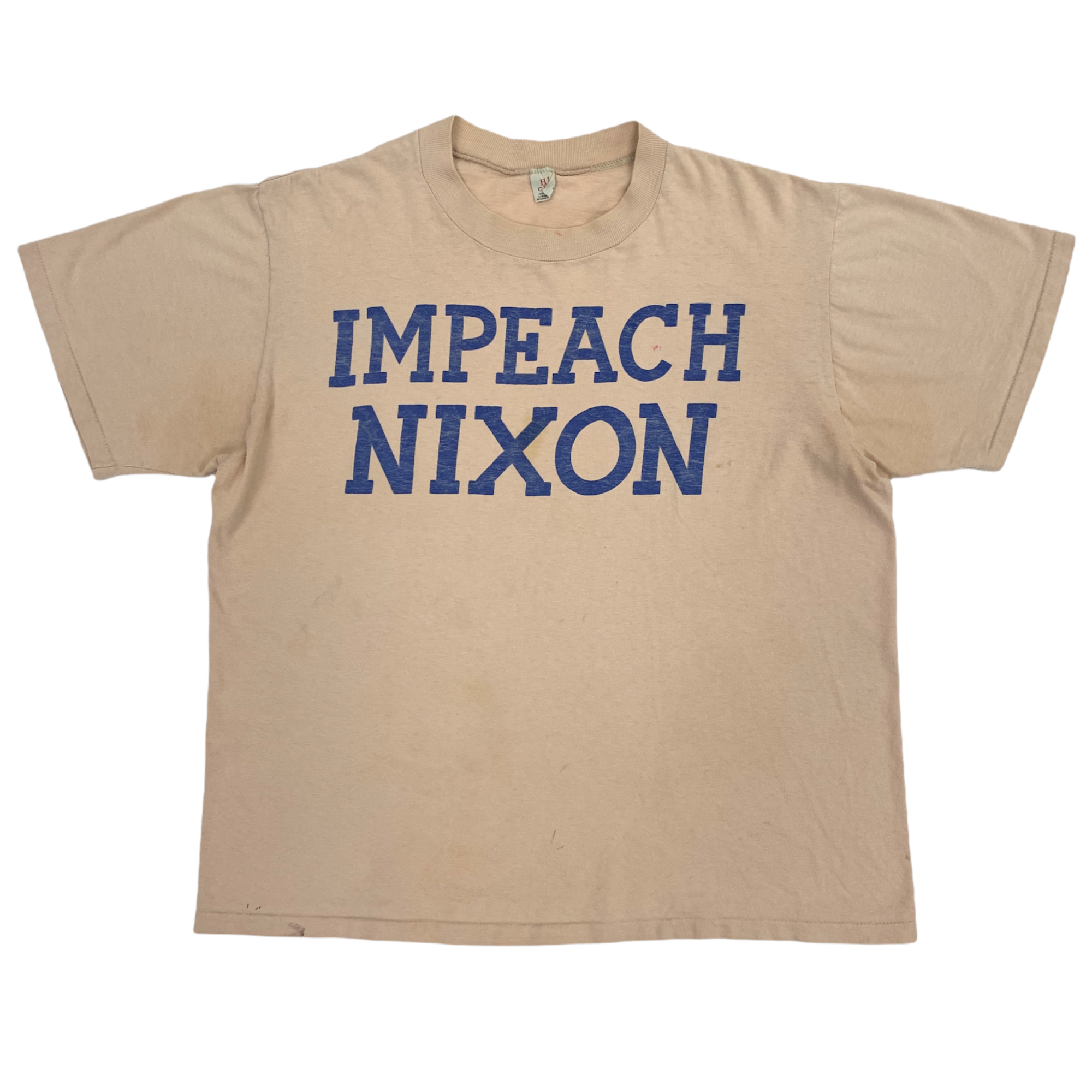 ‘70s Impeach Nixon Presidential T-Shirt - Desert Tan - S