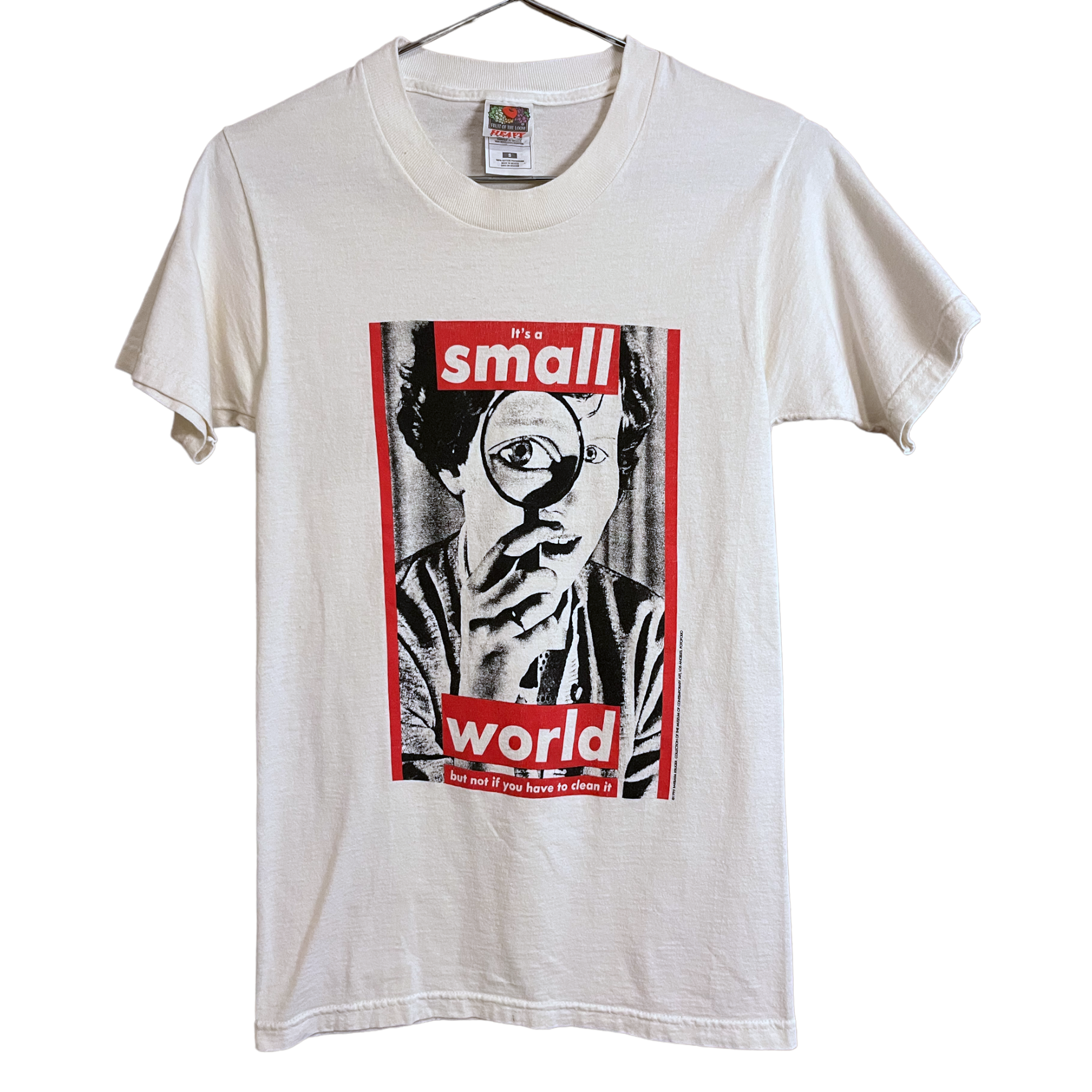 1995 Barbara Kruger Original Screenprint 'It's a Small World 1995 Barbara Kruger Original Screenprint 'It's a Small World