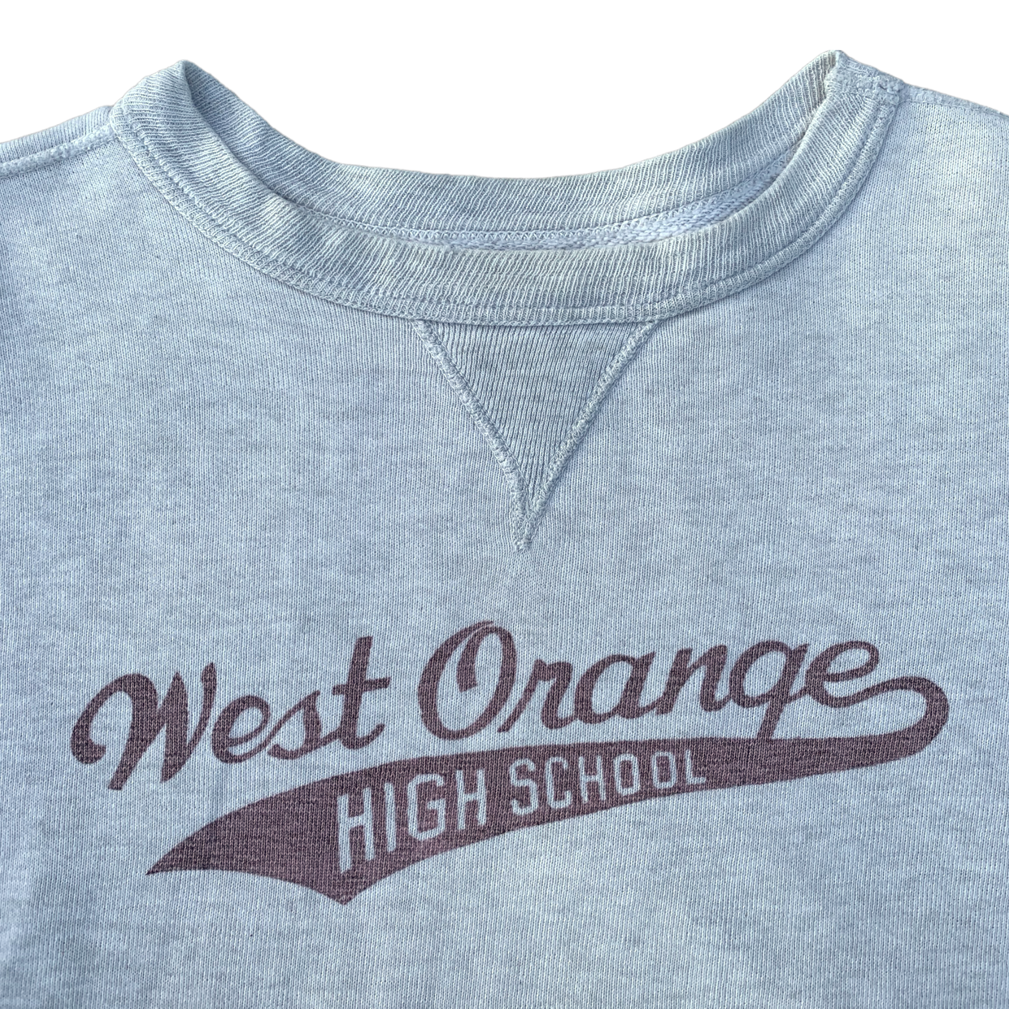 1950s West Orange High School Single-V Crewneck - Heather Grey - L