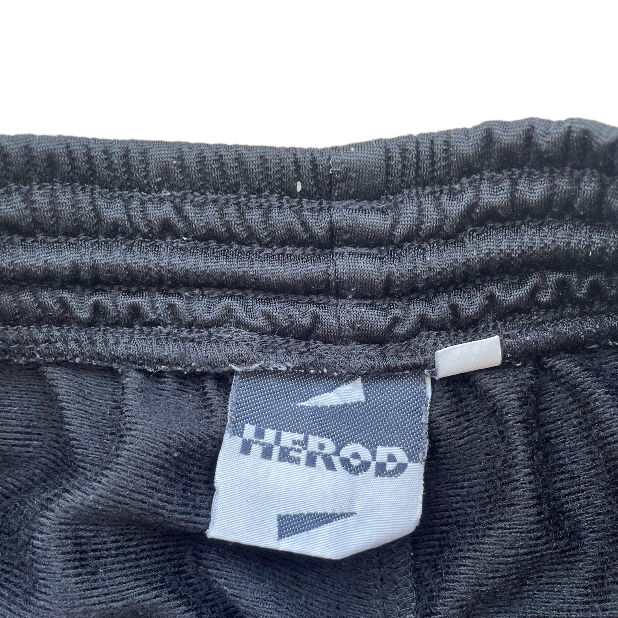 90s Herod Repeat-Logo Shorts - Black - L