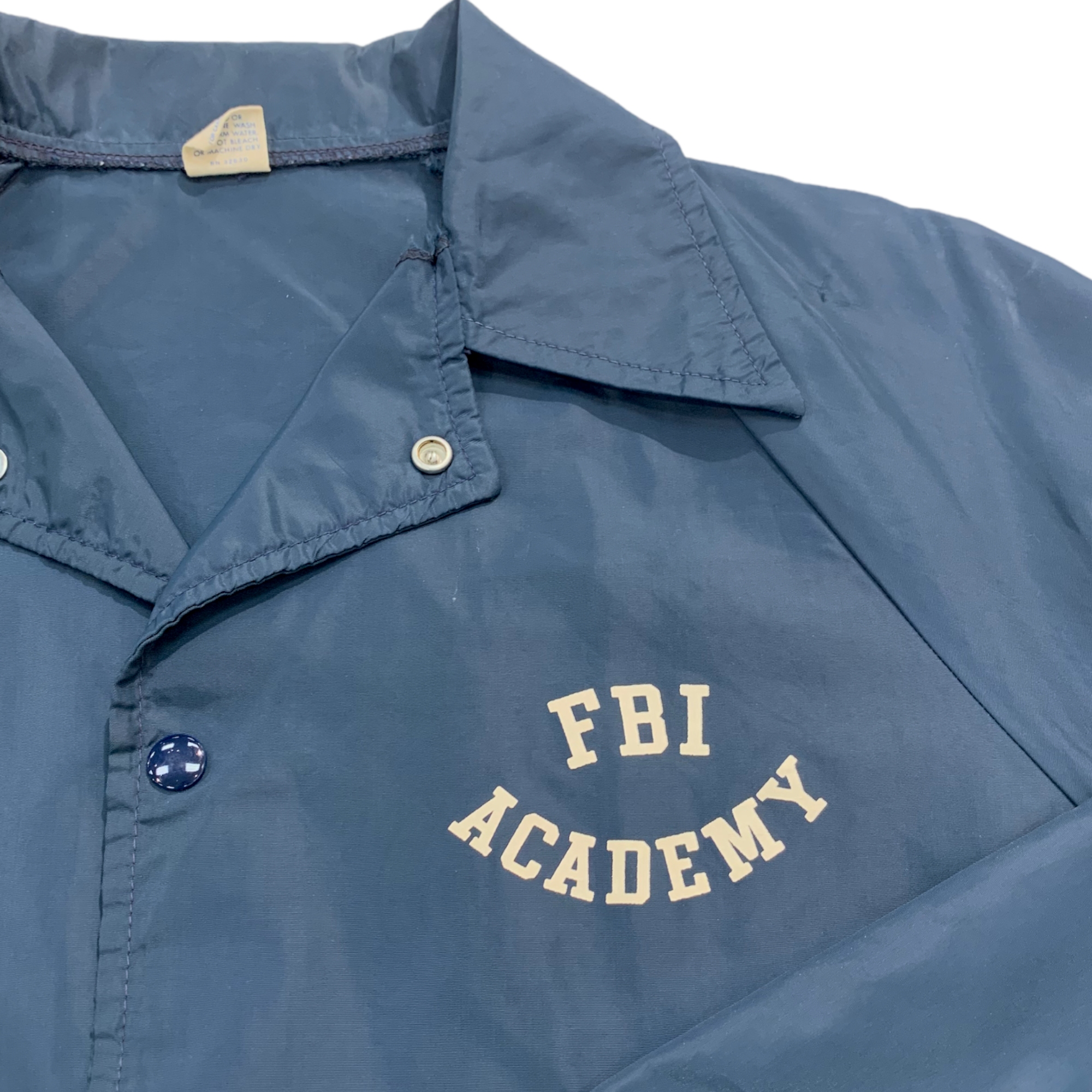 1970s FBI Academy Windbreaker/Coach’s Jacket - Navy - S/M
