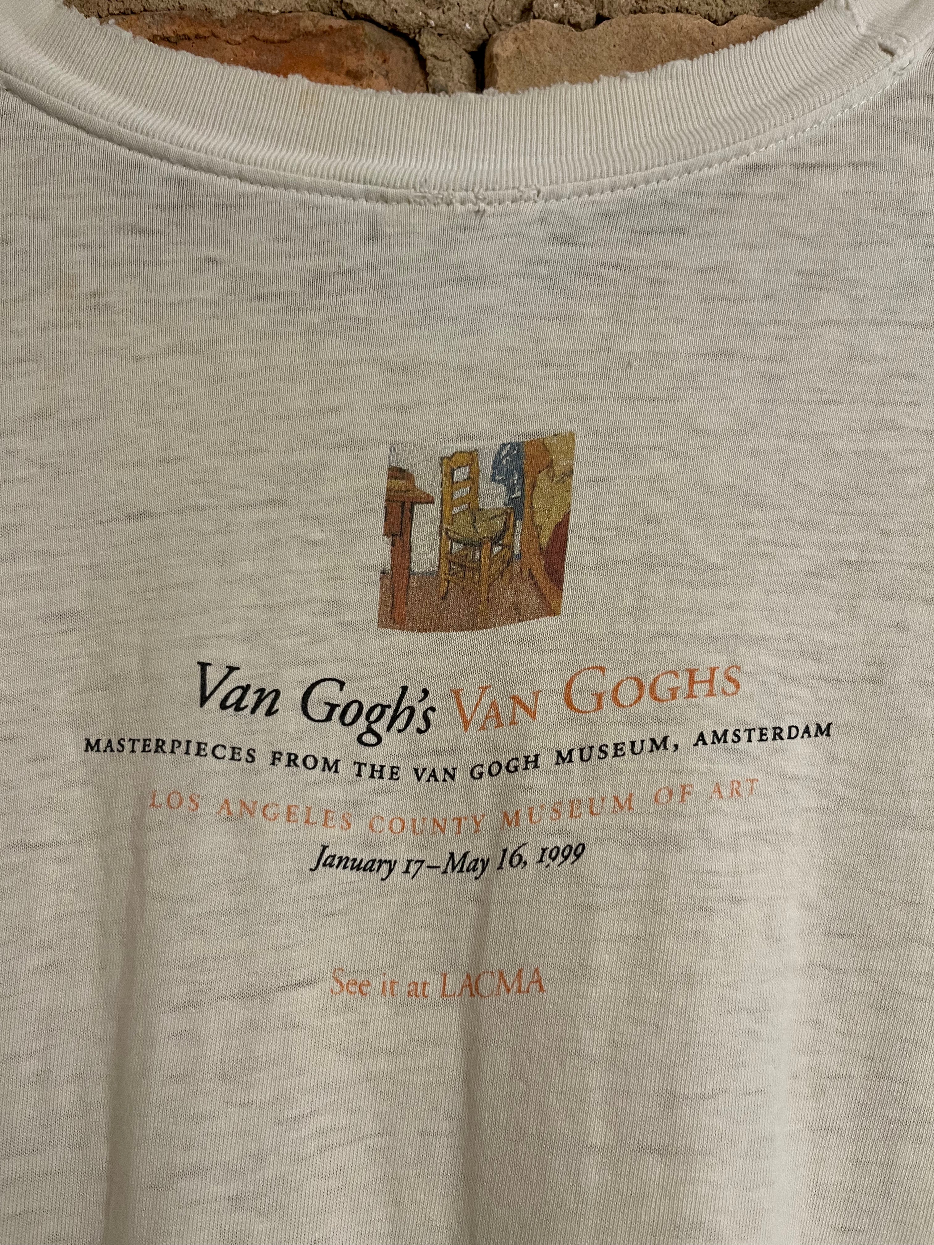 1999 Van Gogh ‘The Bedroom’ Thrashed T-Shirt - Aged White / Dirty White - L/XL