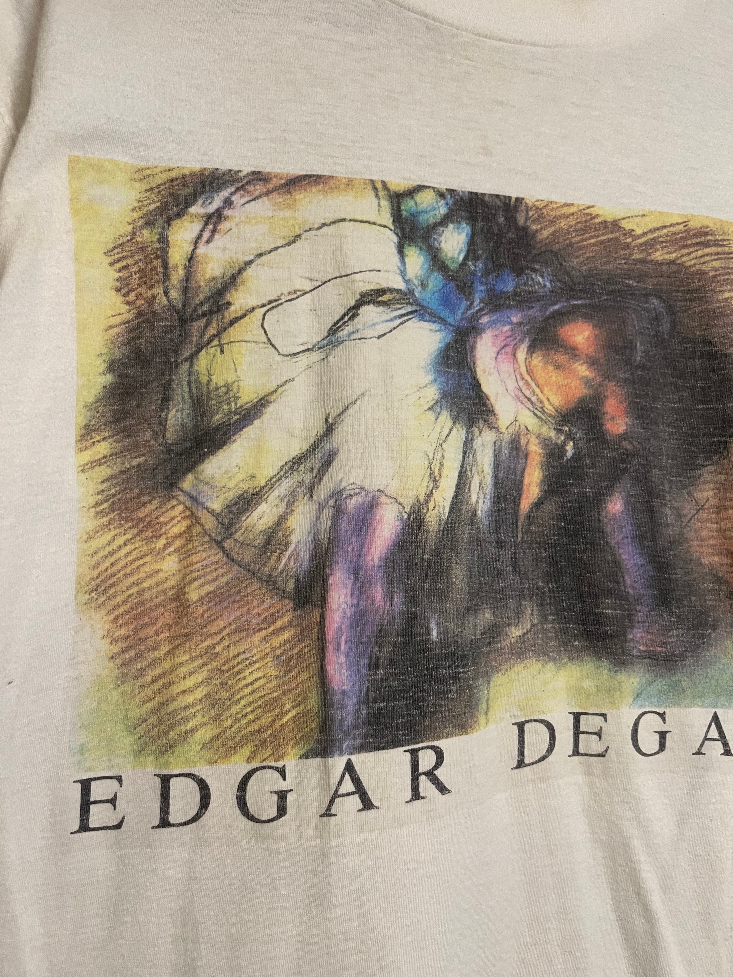 Edgar Degas ‘Ballerina’ 80s T-Shirt - Aged White - S/M